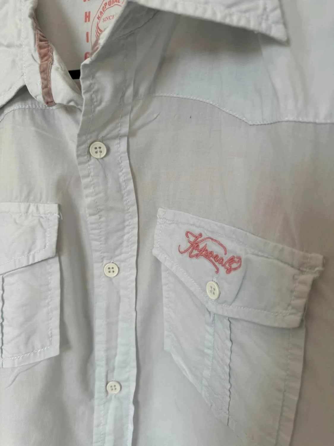 Chemise manches courtes blanche Kaporal taille XXL - Photo 4/5