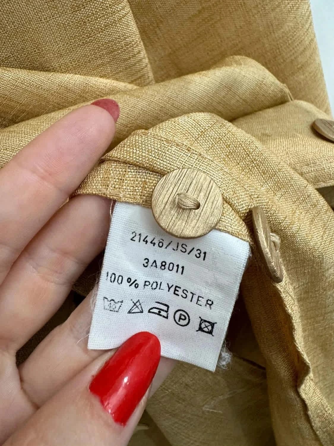 Blazer/Veste longue légère doré Un Jour Ailleurs taille L - Photo 5/5