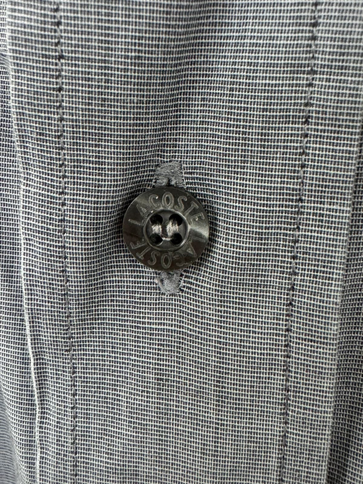 Chemise manches courtes coton Lacoste gris taille 41/L - FP260186 - Photo 4/8