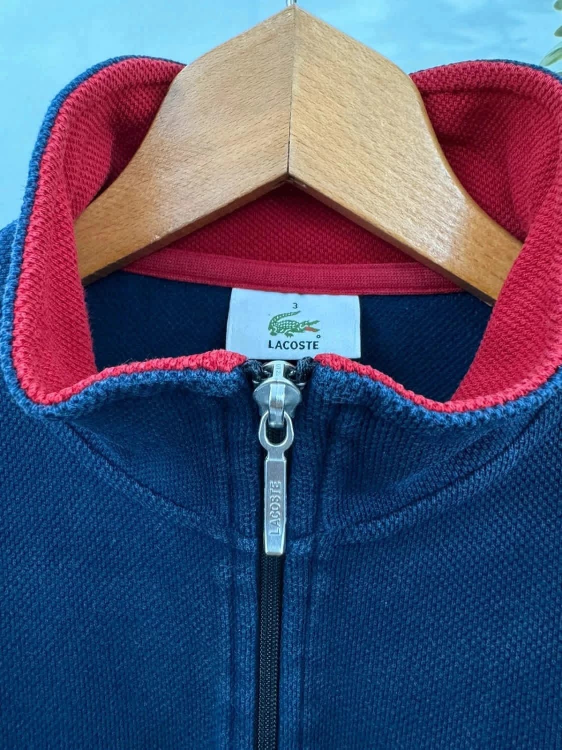 Sweat 1/4 zip Lacoste bleu marine Devanlay taille M - Photo 3/7