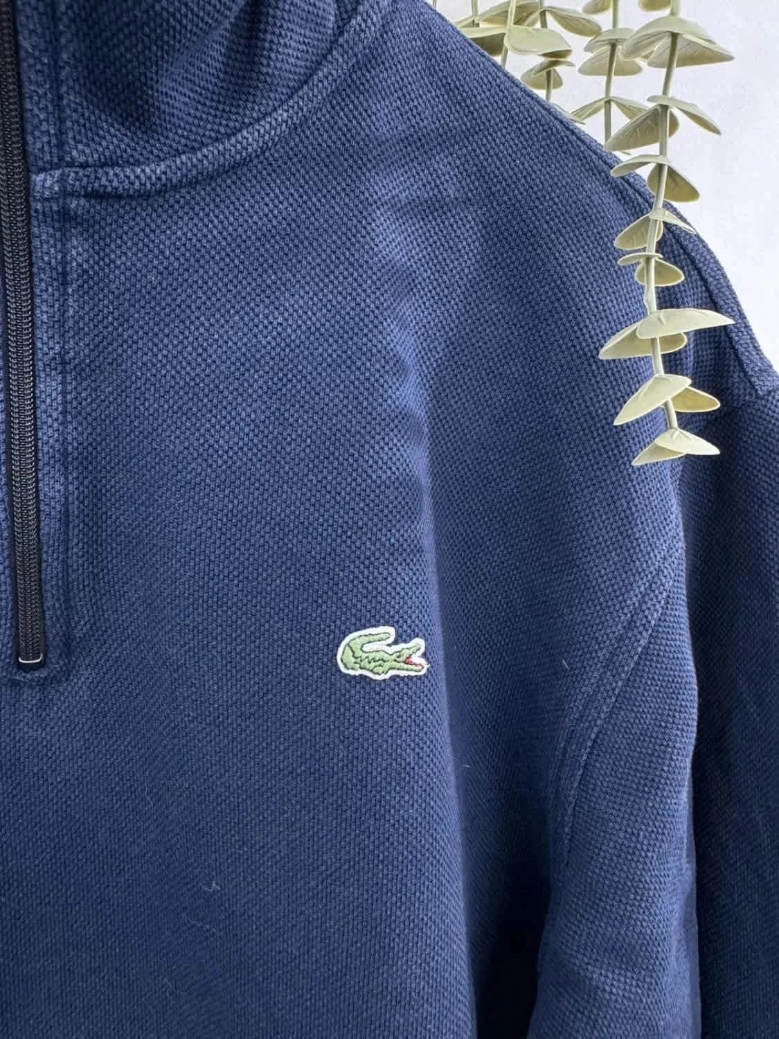 Sweat 1/4 zip Lacoste bleu marine Devanlay taille M - Photo 4/7
