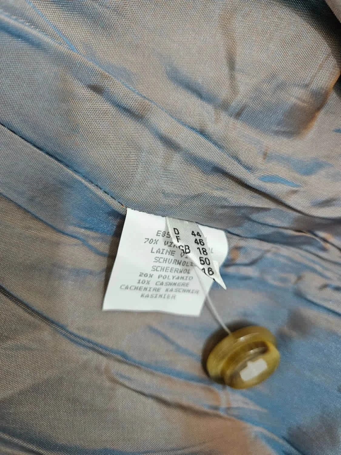 Manteau long/Trench beige laine et cachemire taille 46 - Photo 4/8