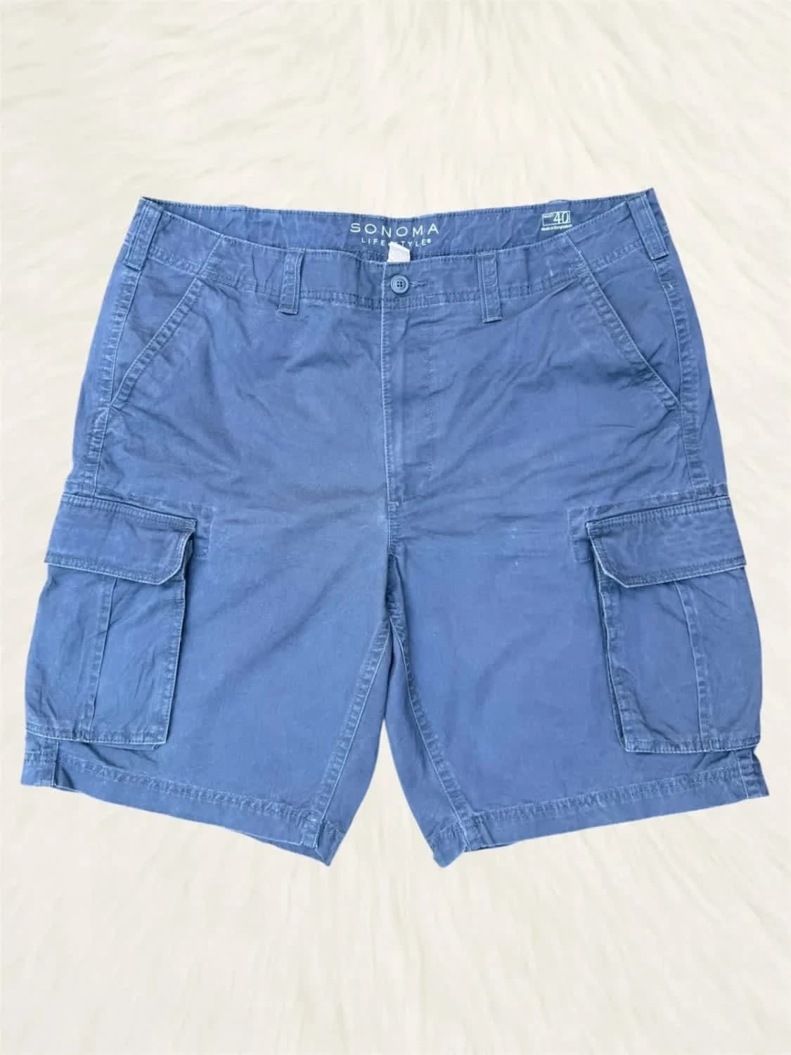 Short cargo Sonoma bleu marine taille W40 - Photo 2/6