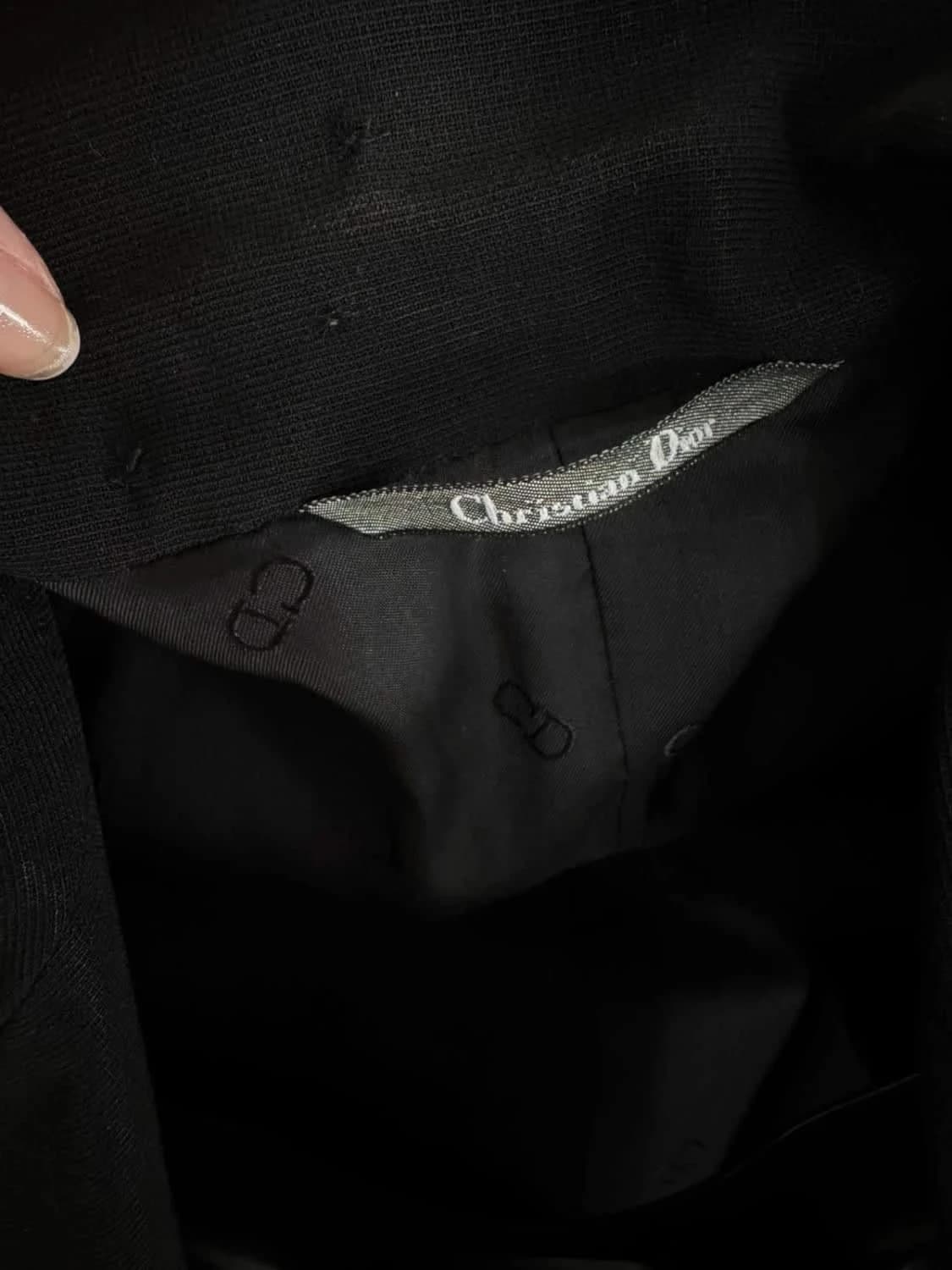 Blazer noir Christian Dior 100% laine vierge taille 48 - Photo 14/14