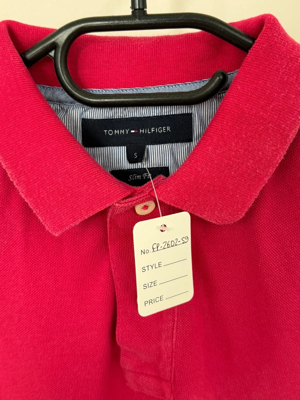 Polo slim fit Tommy Hilfiger rose fuchsia taille S - FP260259 - Photo 4/7