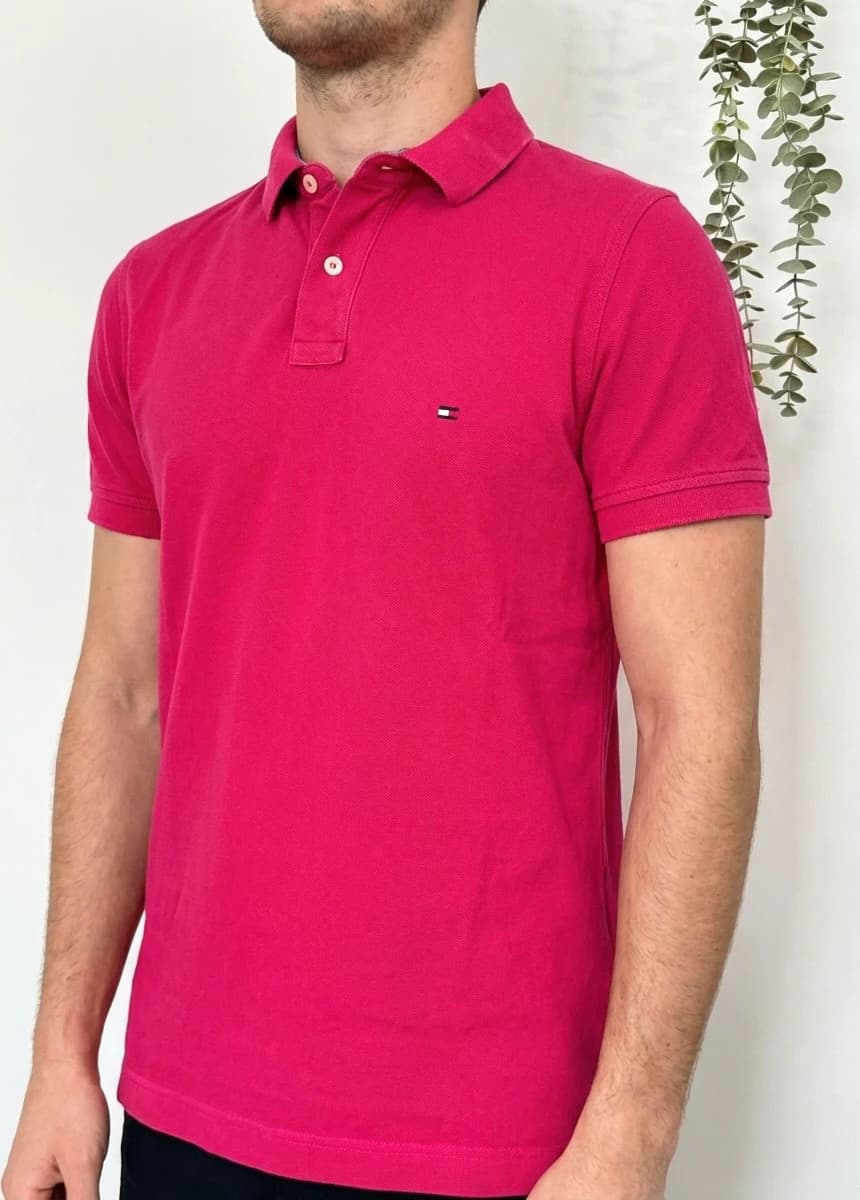 Polo slim fit Tommy Hilfiger rose fuchsia taille S - FP260259 - Photo 1/7
