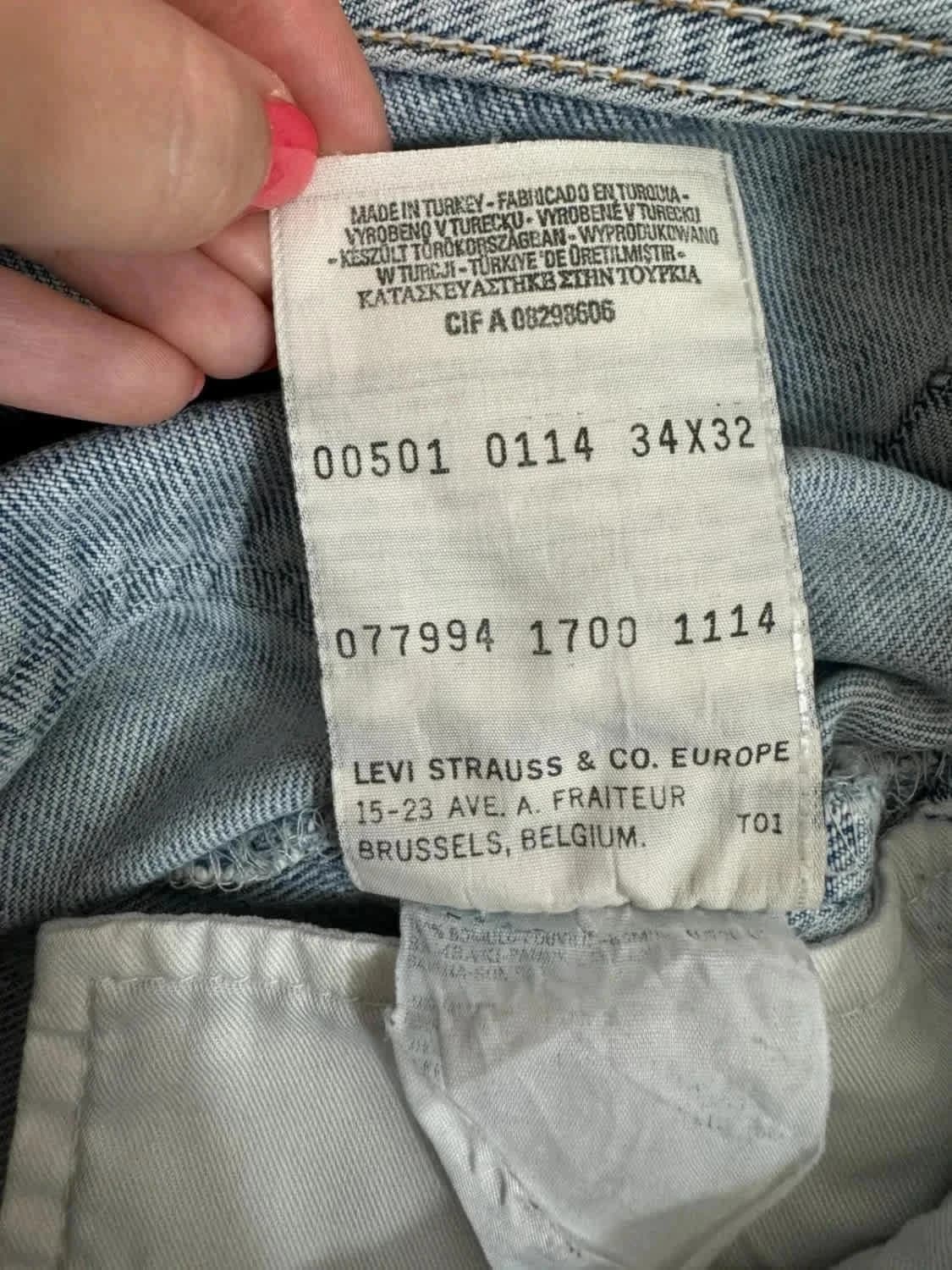 Levi’s 501 jean bleu clair vintage W34 L32 - Photo 4/11