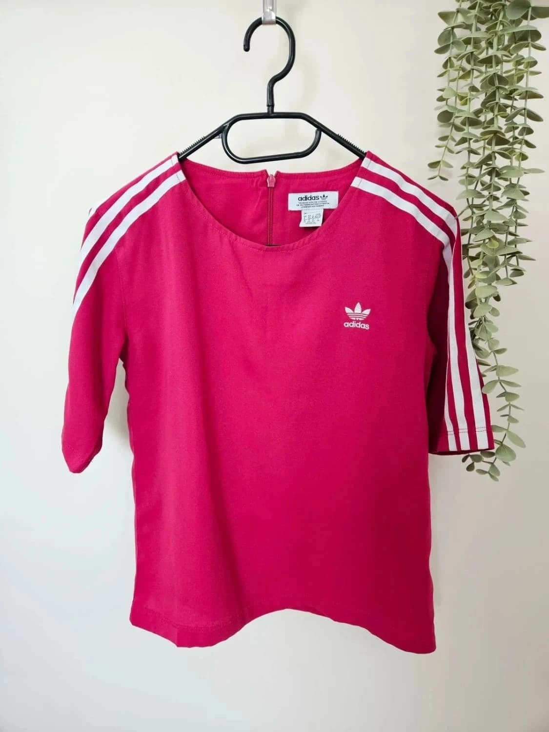 Tee-shirt Adidas Originals rose fushsia 3 bandes taille XS - Photo 2/6