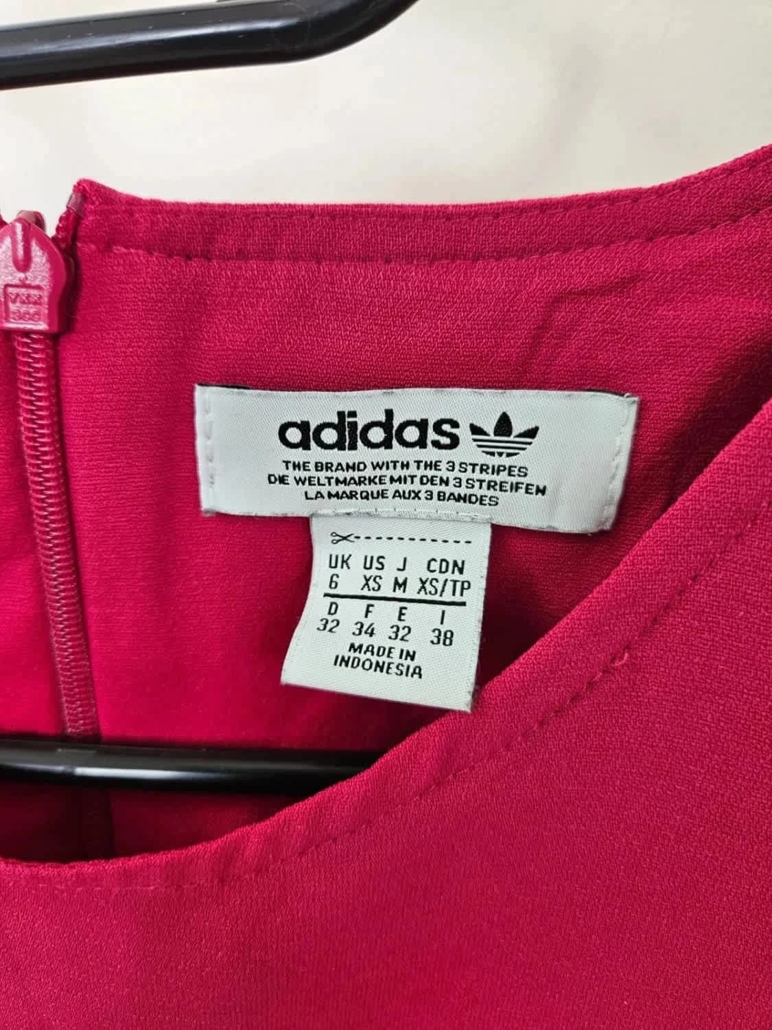 Tee-shirt Adidas Originals rose fushsia 3 bandes taille XS - Photo 3/6