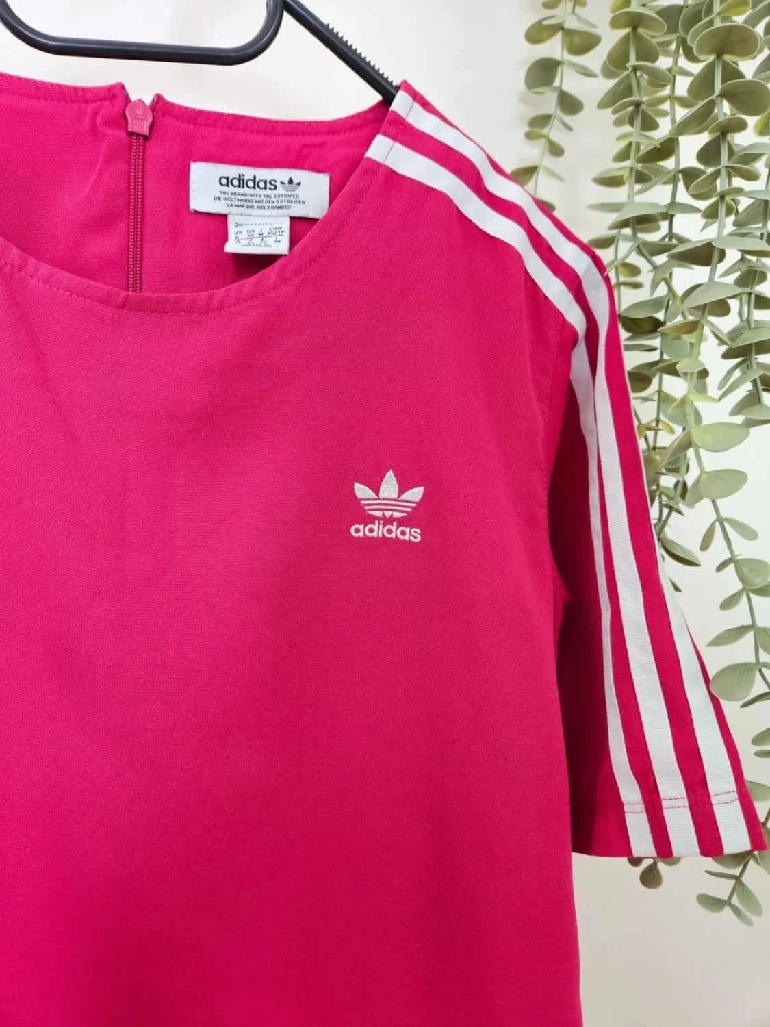 Tee-shirt Adidas Originals rose fushsia 3 bandes taille XS - Photo 4/6