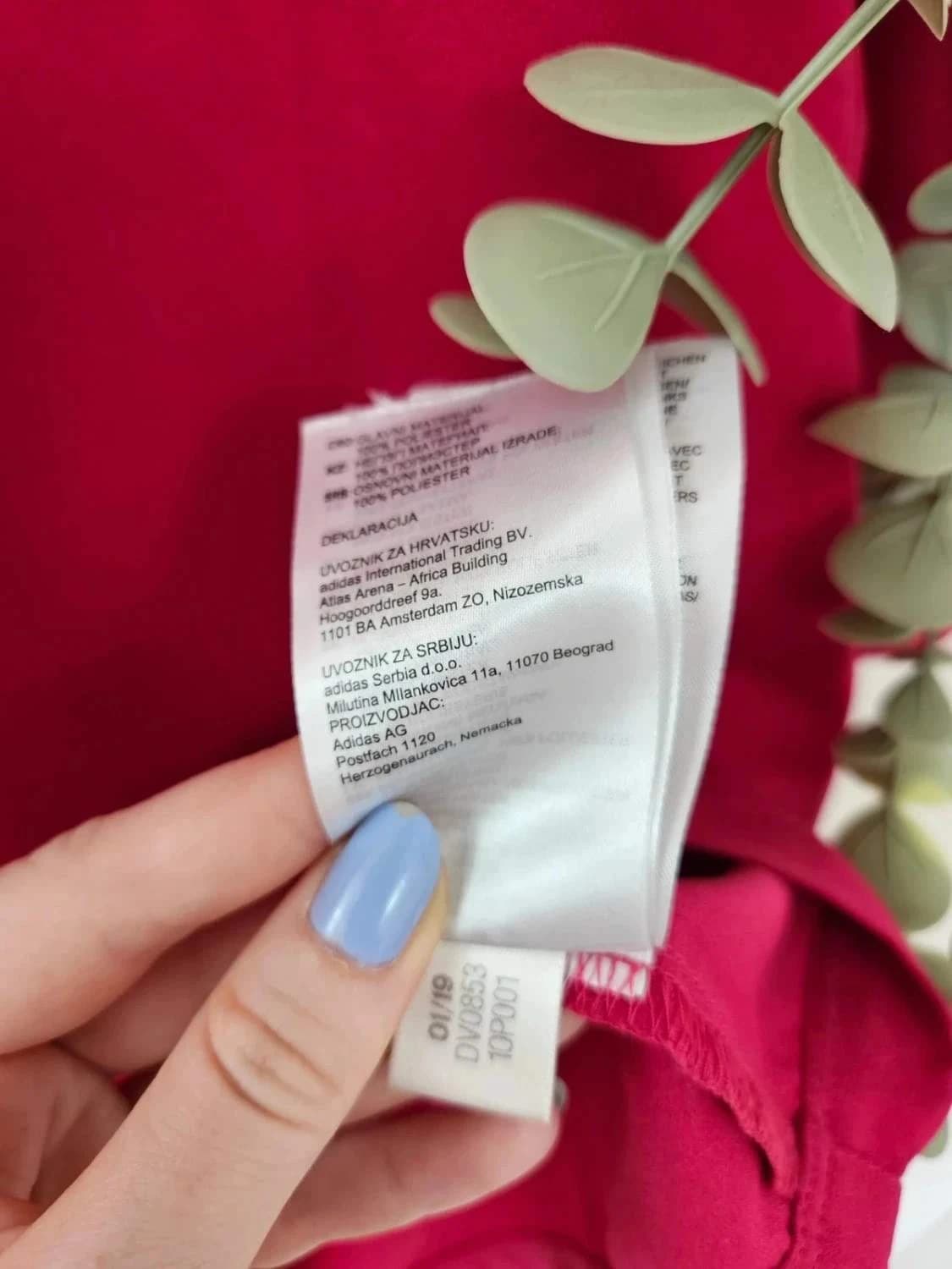 Tee-shirt Adidas Originals rose fushsia 3 bandes taille XS - Photo 6/6