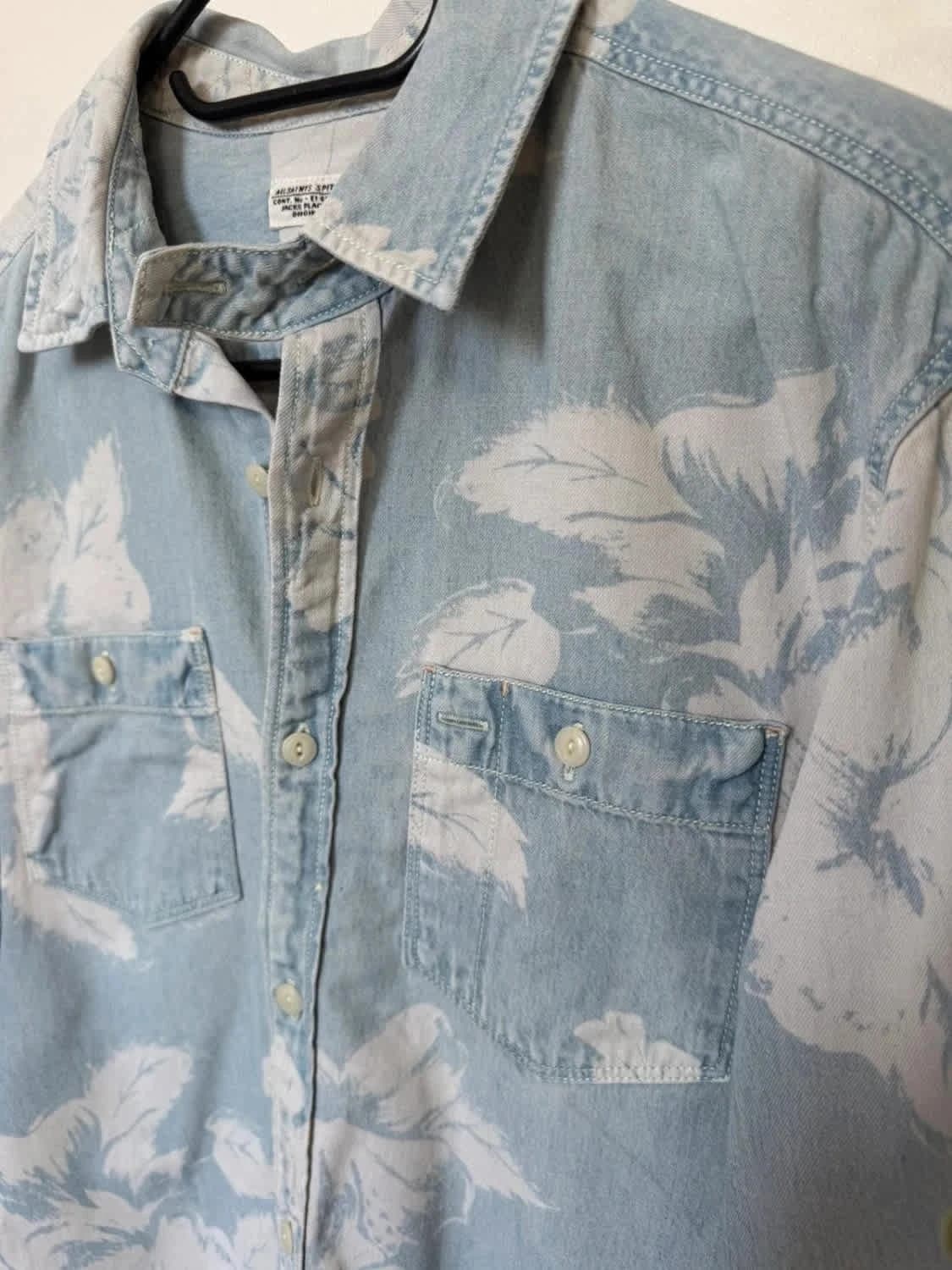 Chemise en jean fleurie AllSaints 100% coton taille XS - Photo 4/7