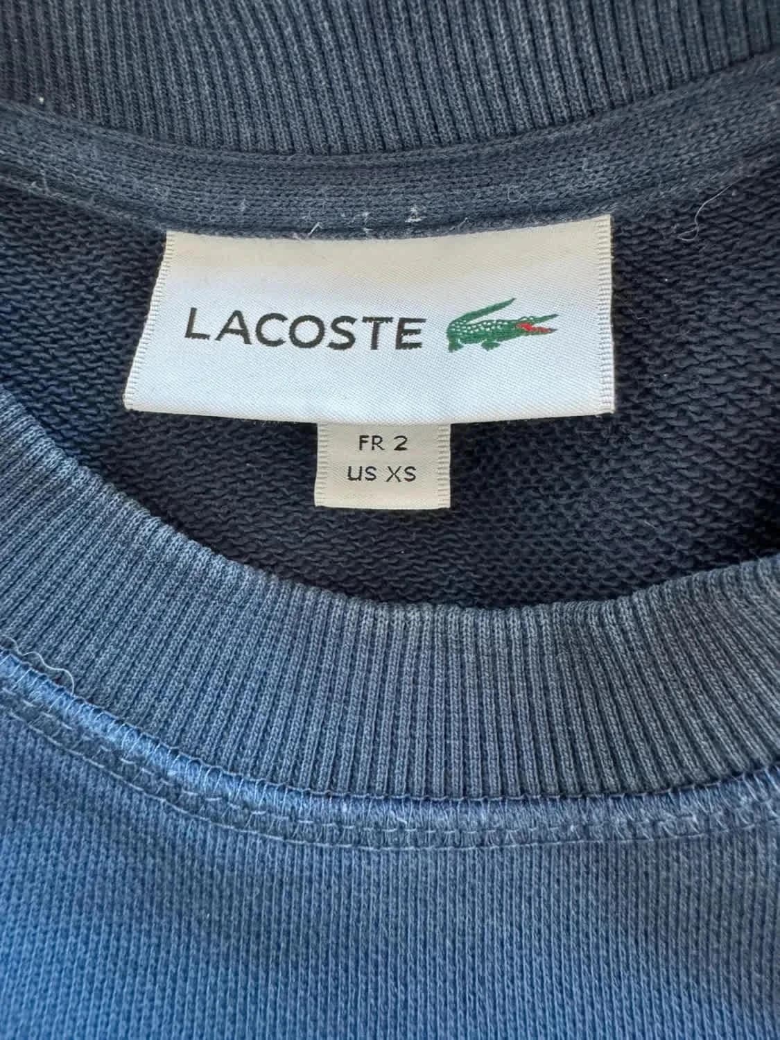 Sweat/Crewneck bleu marine Lacoste taille XS - Photo 6/6
