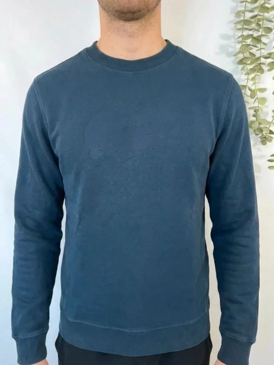 Sweat/Crewneck bleu marine Lacoste taille XS - Photo 1/6