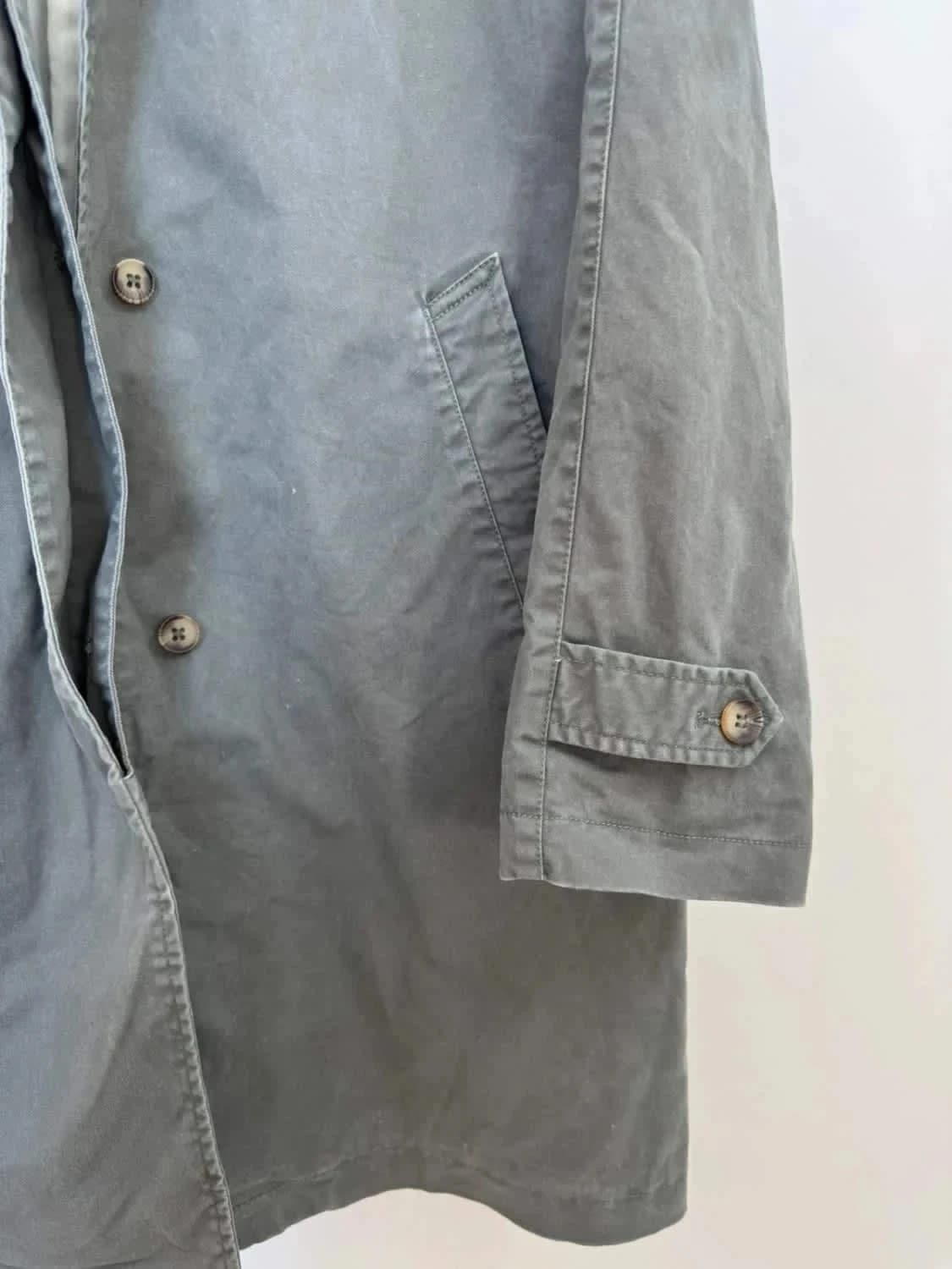 Manteau gris/Trench coat Sud Express taille M - Photo 4/5