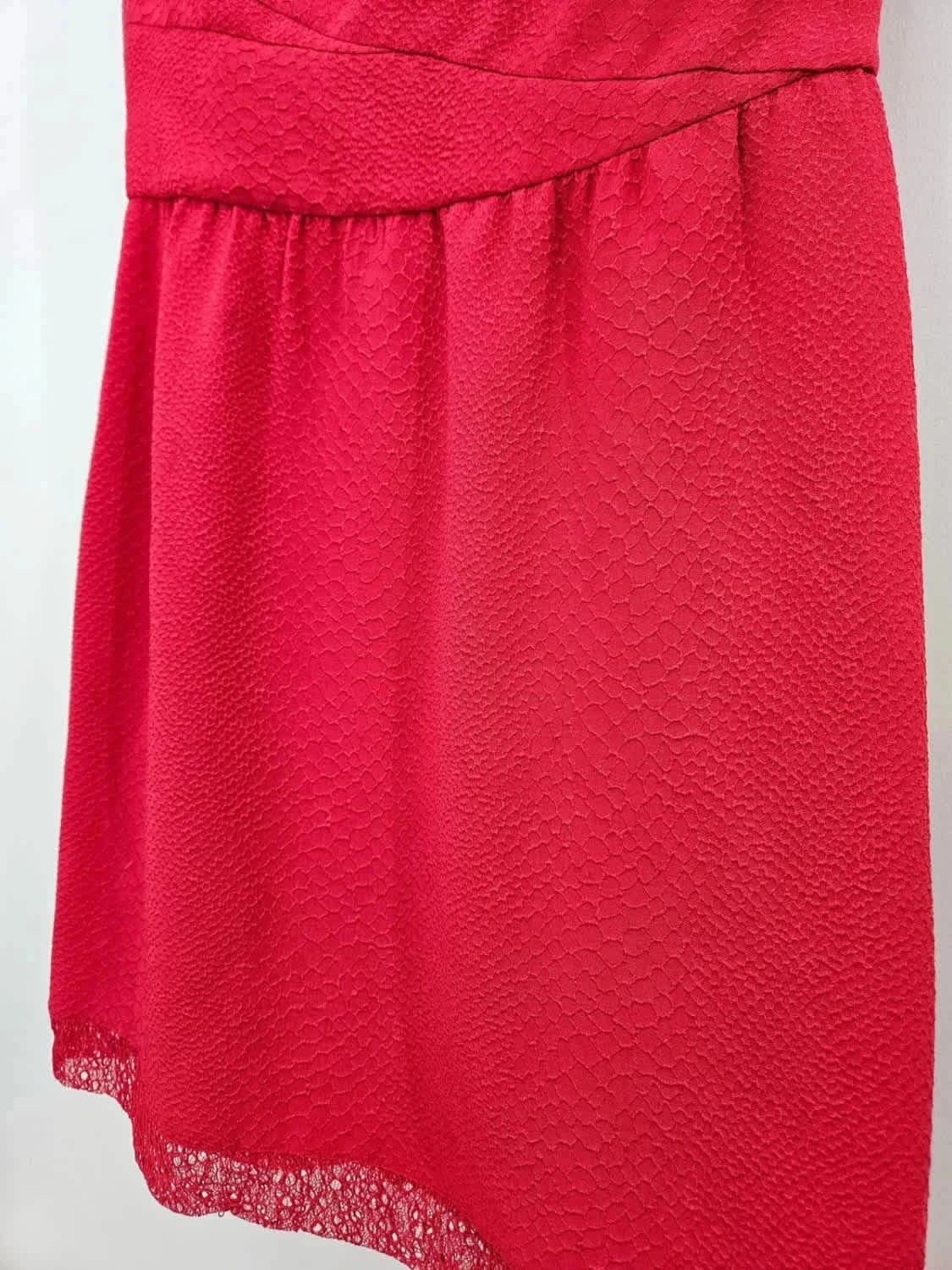 Robe rouge à dentelle The Kooples taille XS - Photo 6/6