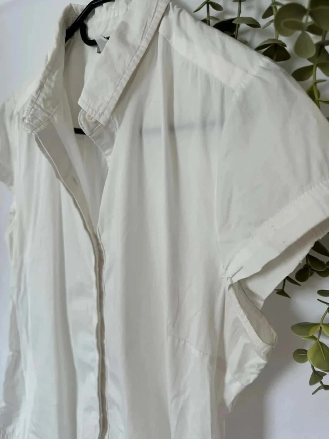 Top chemisier sans manches blanc Cyrillus taille M - Photo 4/7
