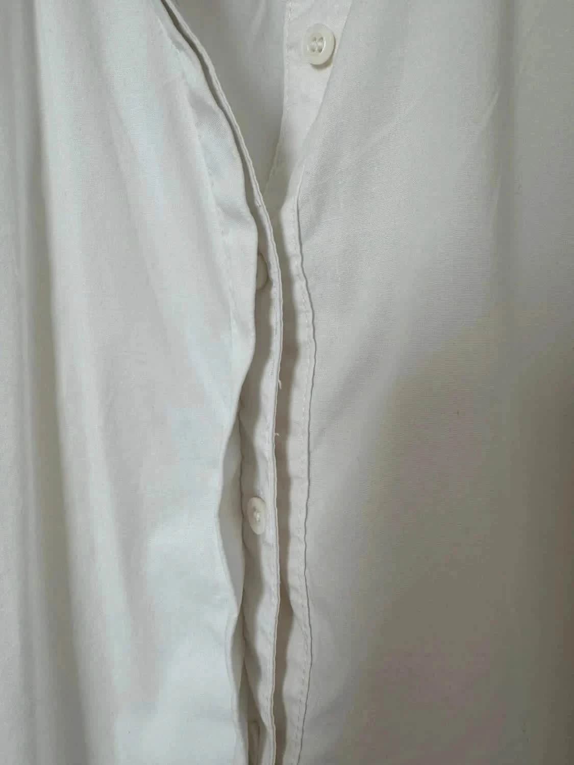 Top chemisier sans manches blanc Cyrillus taille M - Photo 5/7