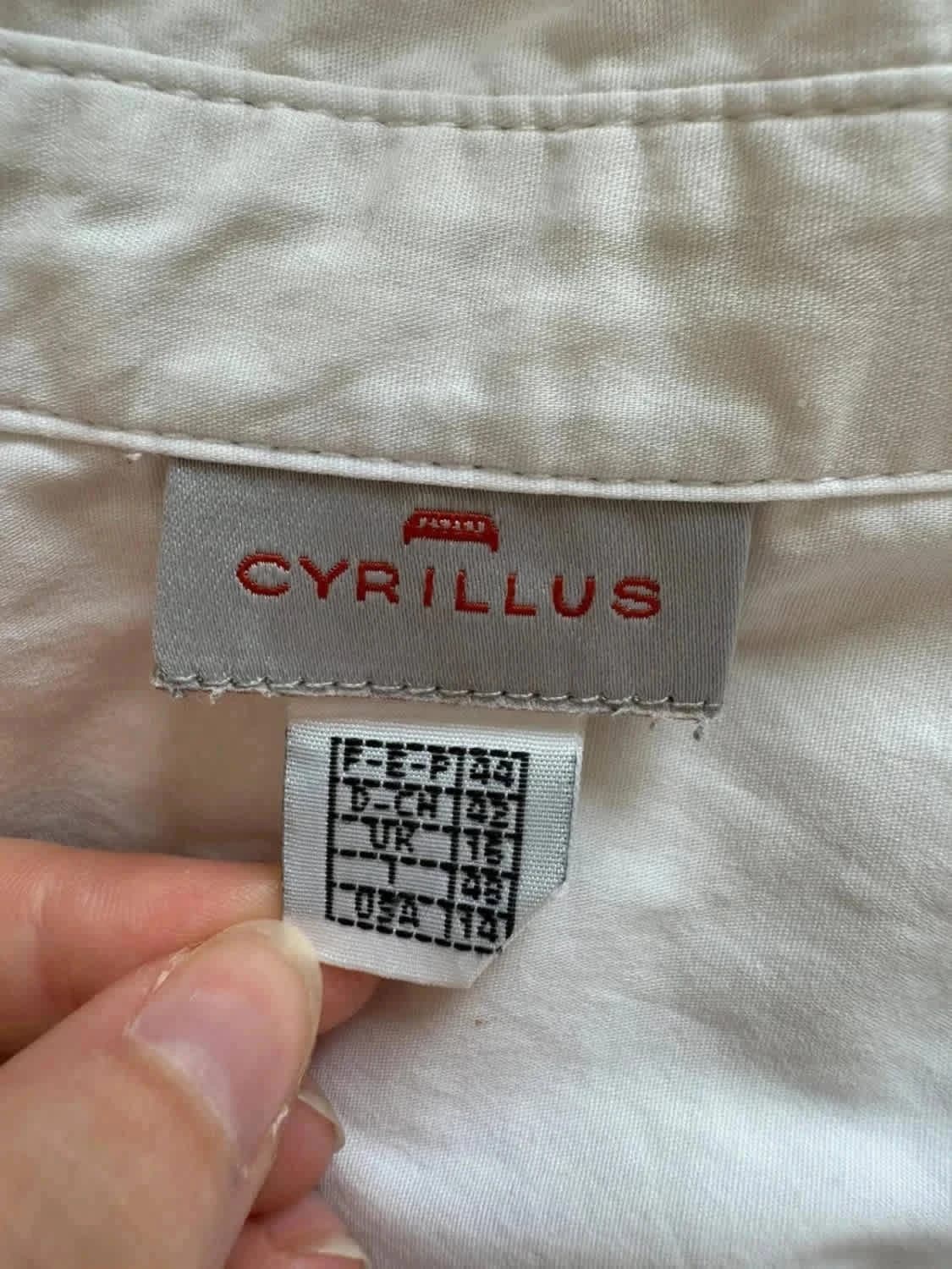Top chemisier sans manches blanc Cyrillus taille M - Photo 7/7