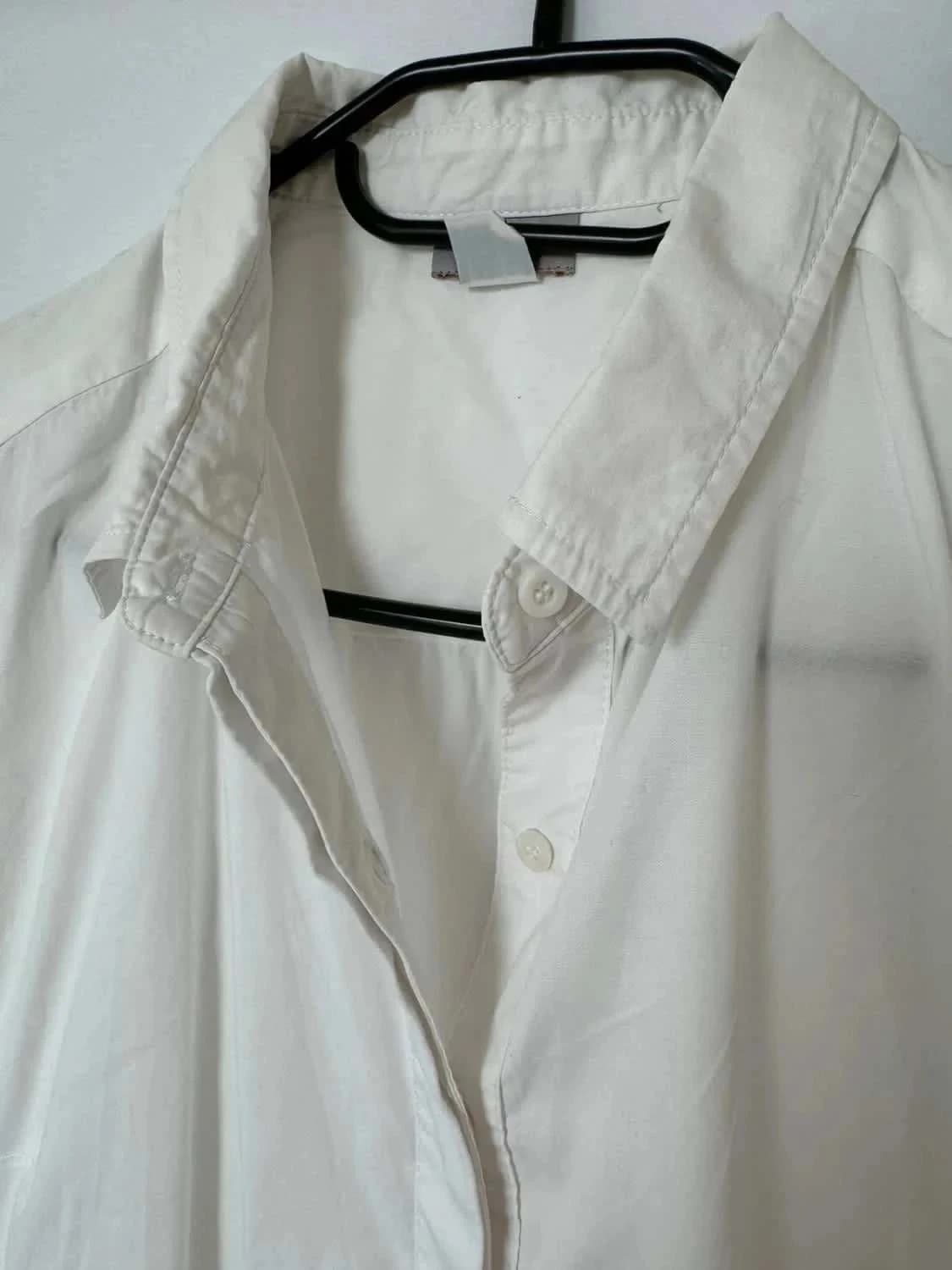 Top chemisier sans manches blanc Cyrillus taille M - Photo 3/7