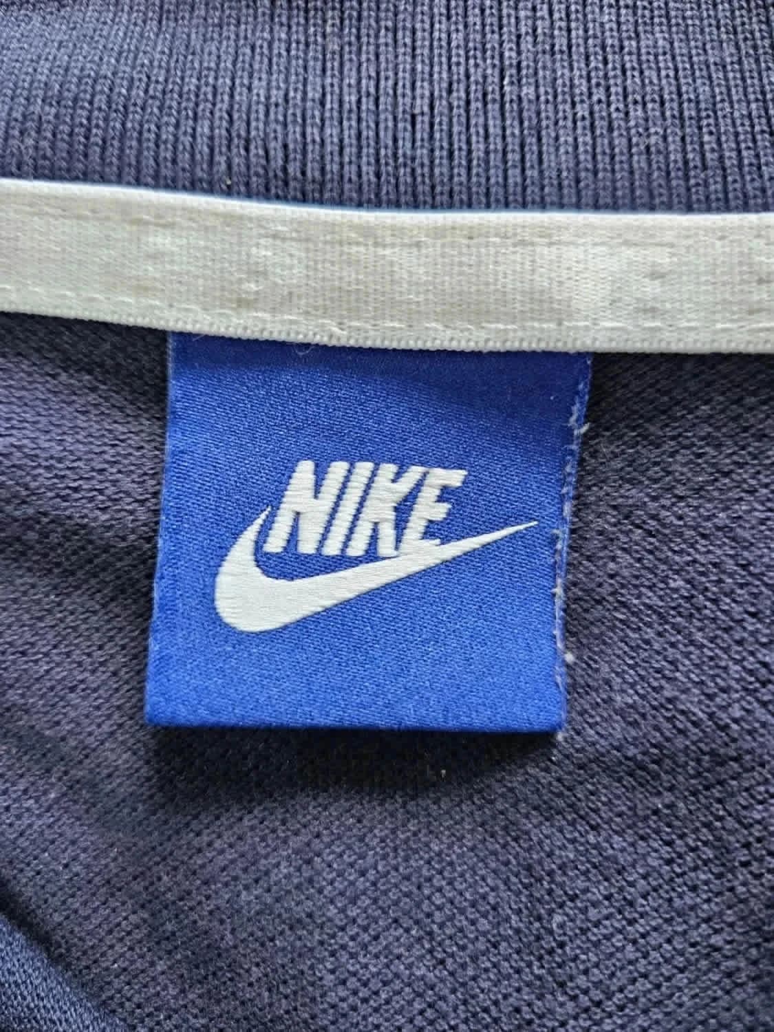 Polo Nike bleu marine logo brodé taille M - Photo 4/8