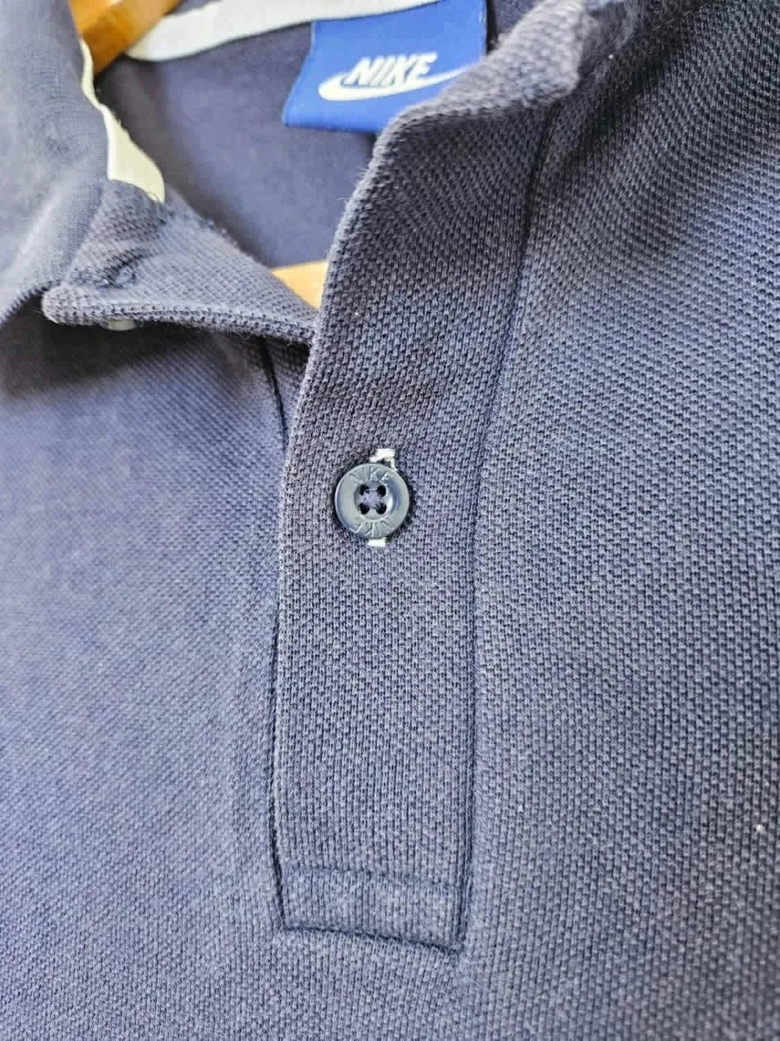 Polo Nike bleu marine logo brodé taille M - Photo 7/8