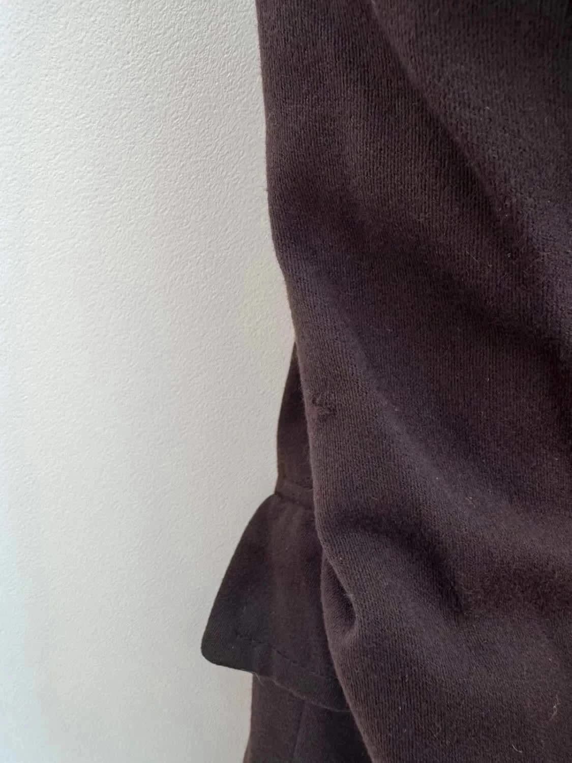 Manteau long marron 100% laine vierge Schild taille L - Photo 7/7