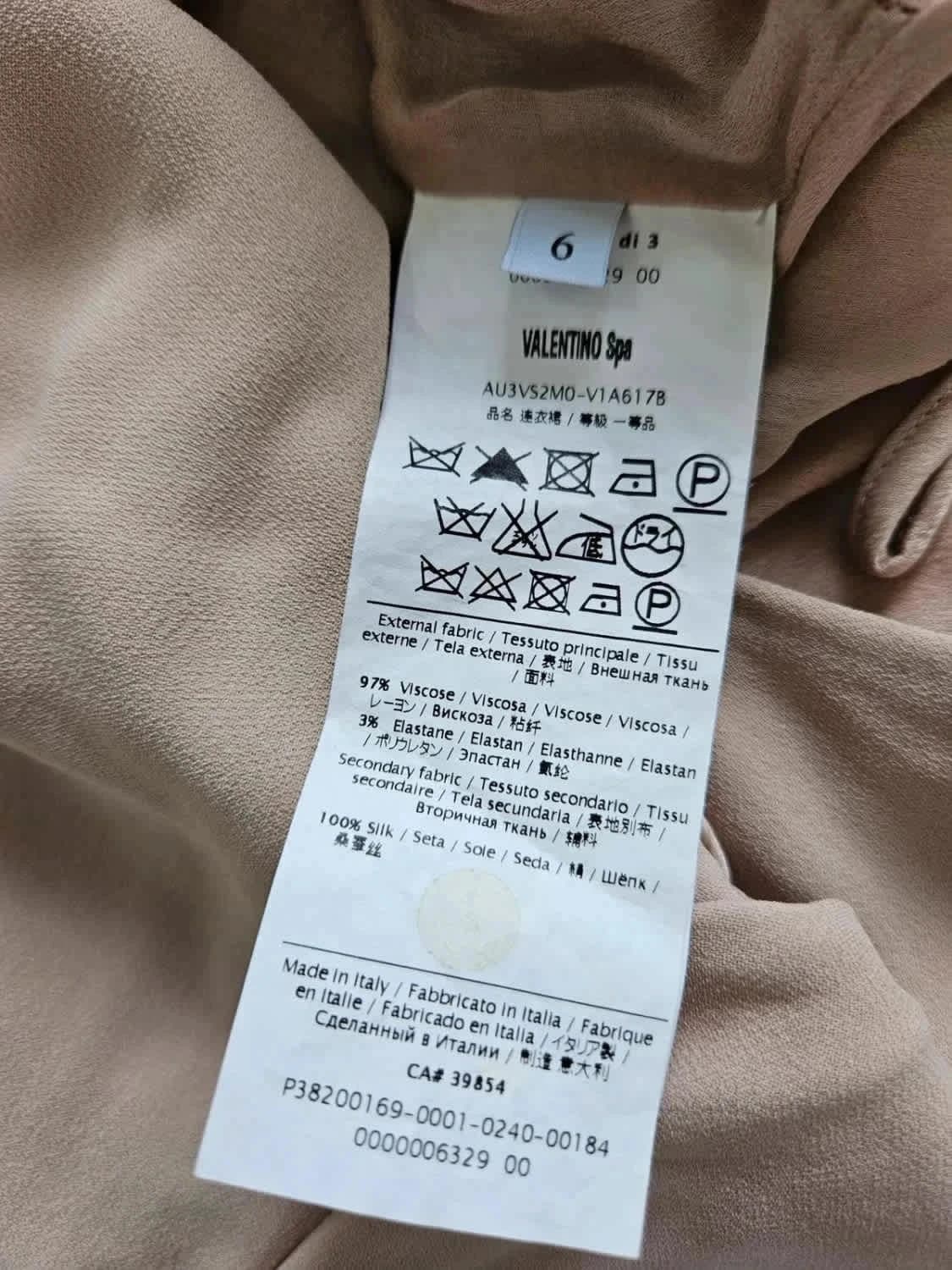 Robe Valentino rose taille S - Photo 7/10