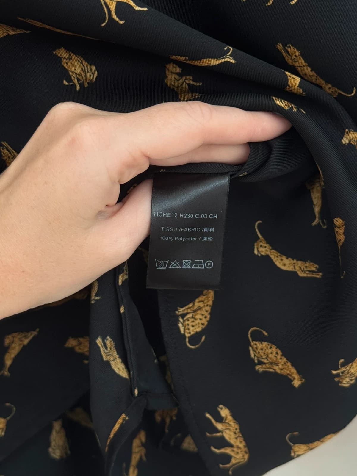 Blouse fluide Zapa noire imprimé léopard taille 3/L - Photo 5/9