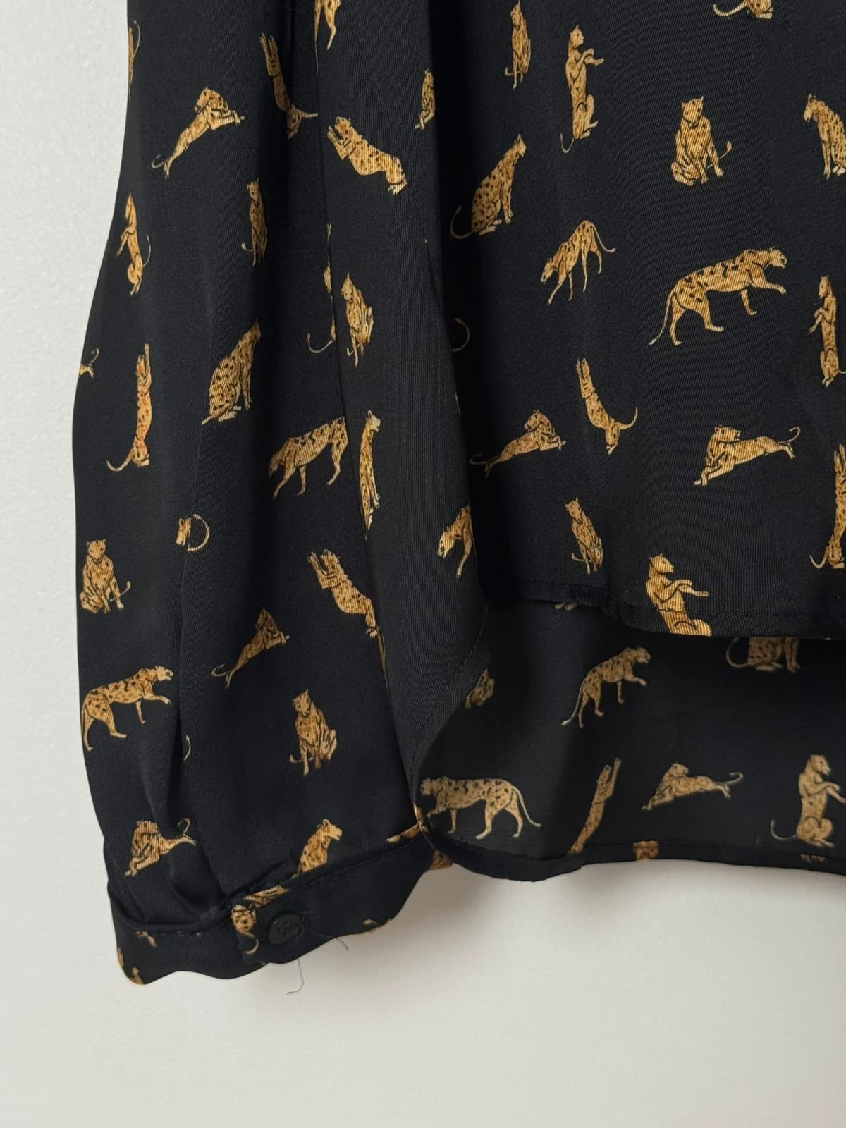 Blouse fluide Zapa noire imprimé léopard taille 3/L - Photo 3/9