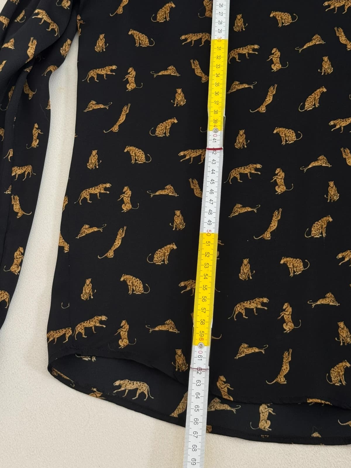 Blouse fluide Zapa noire imprimé léopard taille 3/L - Photo 9/9