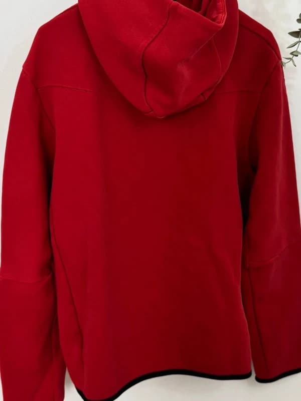 Veste Nike Tech Fleece rouge noir zippée à capuche taille M - Photo 7/9