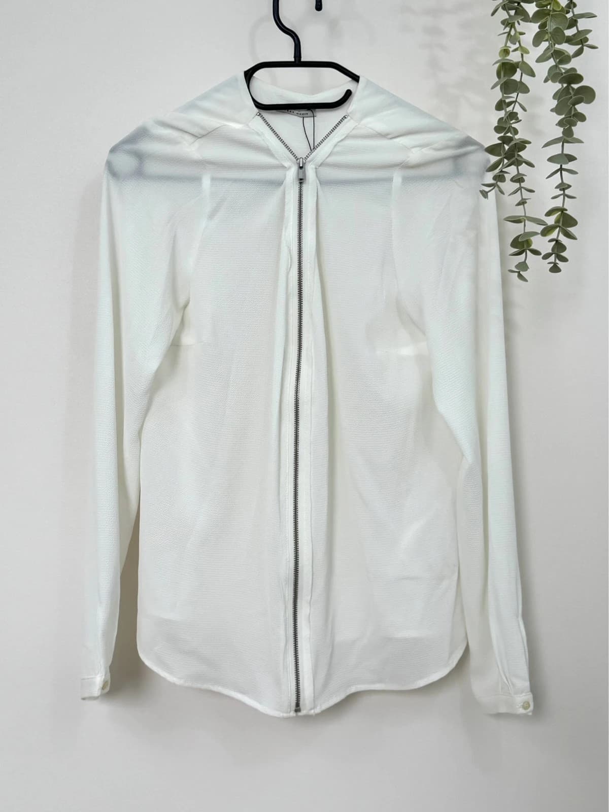 Chemise fluide IKKS blanc cassé zip taille 38 S/M - VP260395 - Photo 2/11