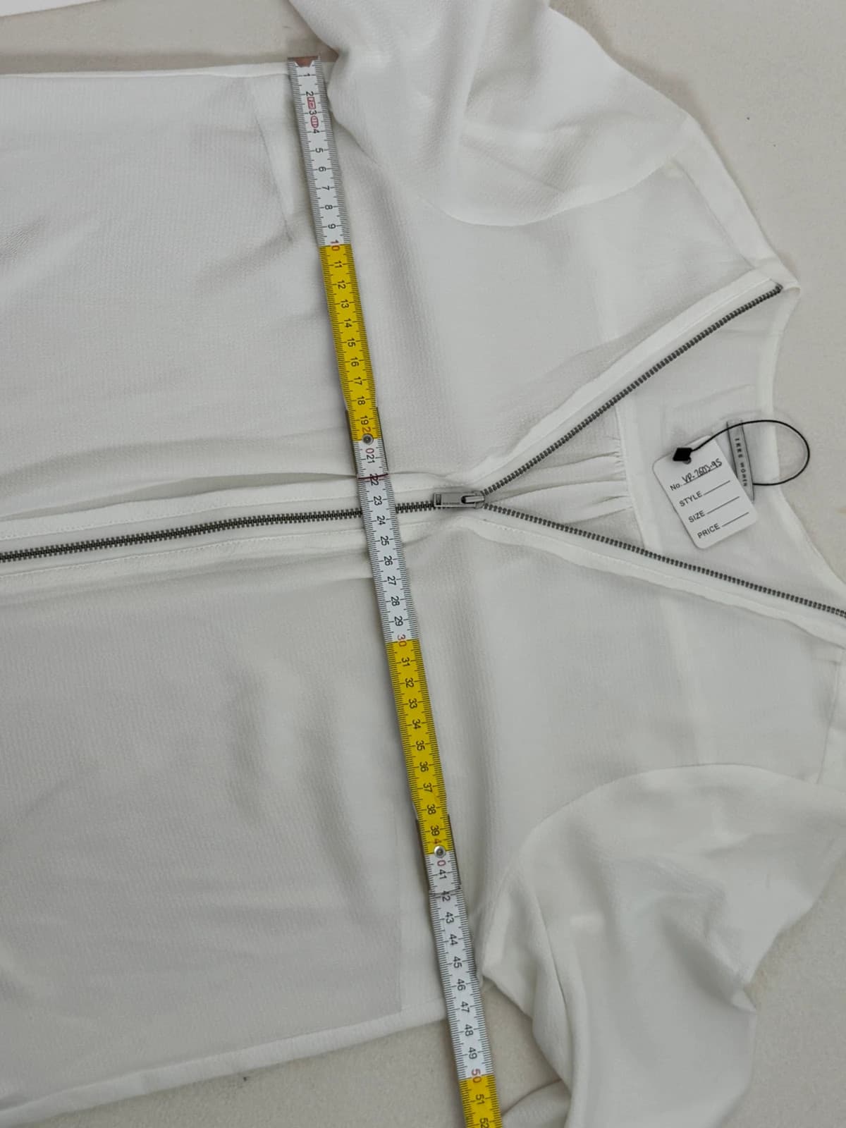 Chemise fluide IKKS blanc cassé zip taille 38 S/M - VP260395 - Photo 11/11