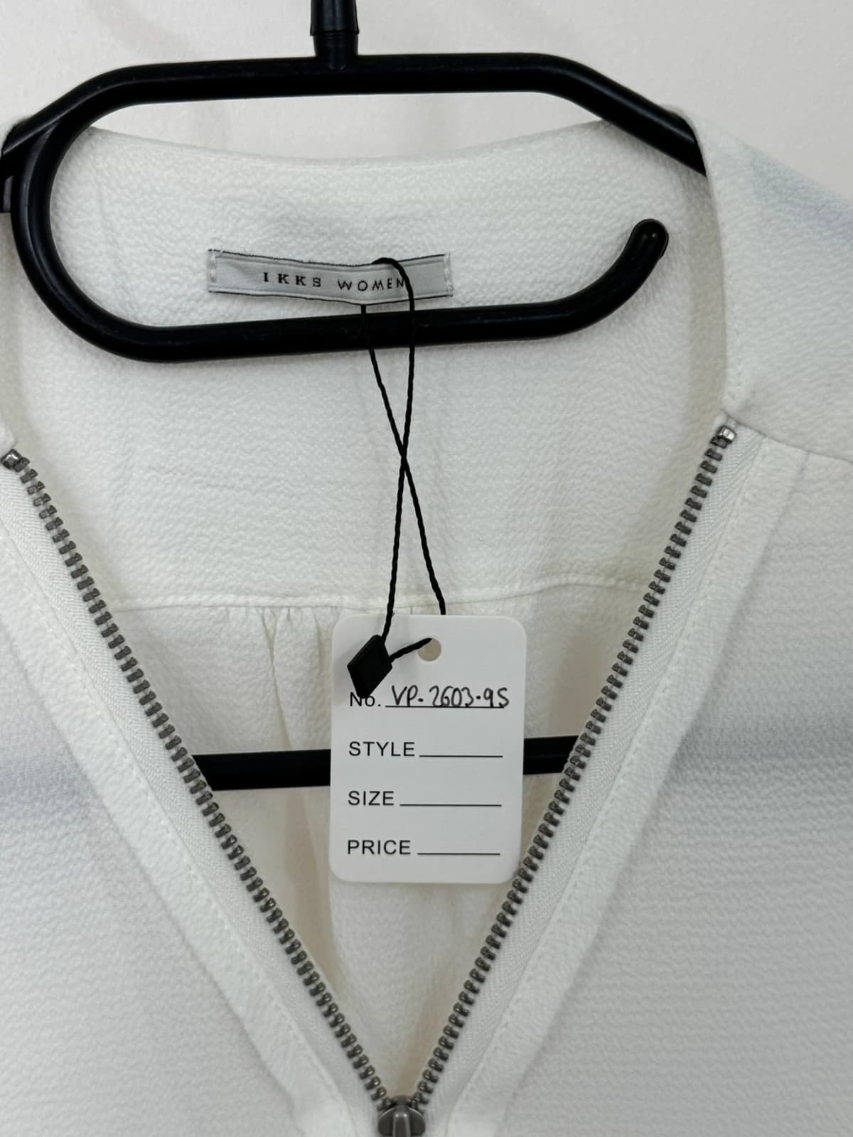 Chemise fluide IKKS blanc cassé zip taille 38 S/M - VP260395 - Photo 3/11
