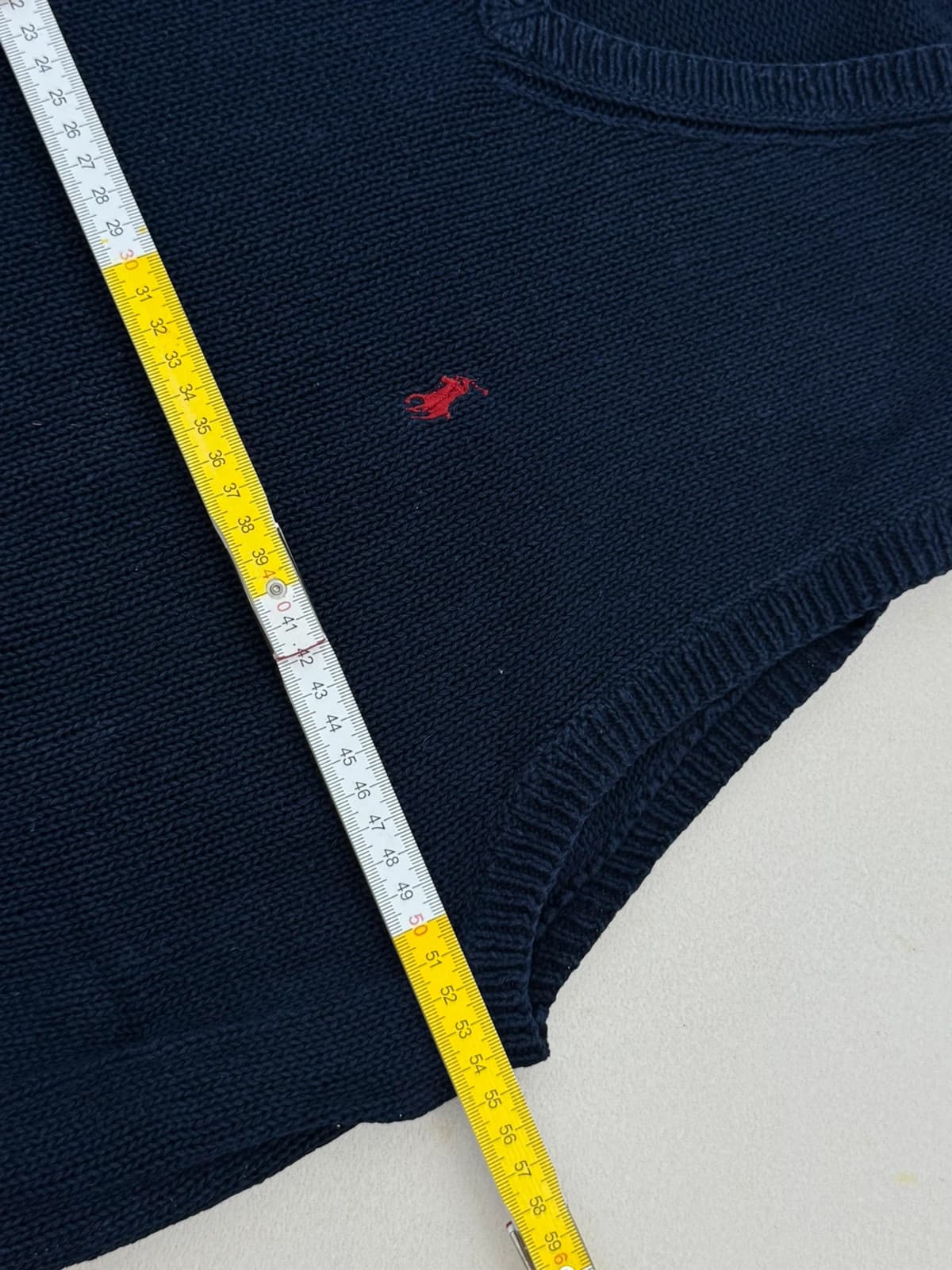סוודר ללא שרוולים Ralph Lauren מפשתן עם אריגה פתוחה בכחול נייבי, מידה L - PP2603384 - תמונה 7/7