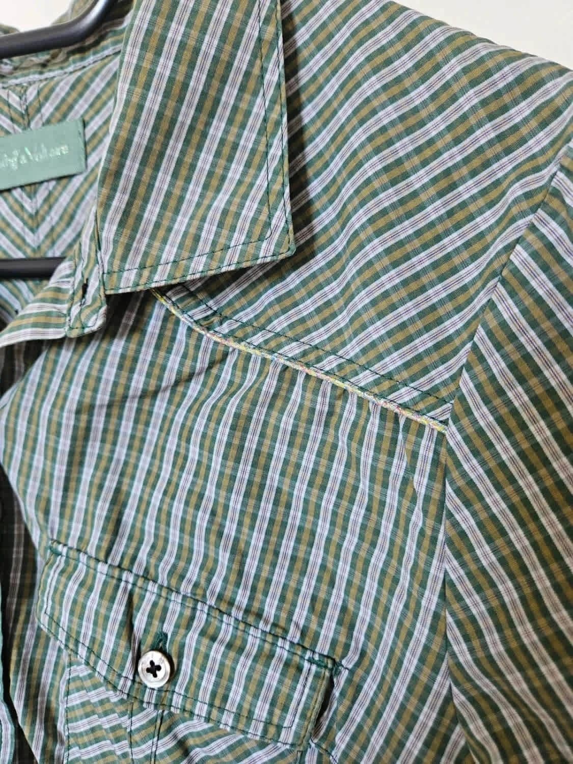 Chemise Zadig & Voltaire à carreaux verts taille L - Photo 4/7