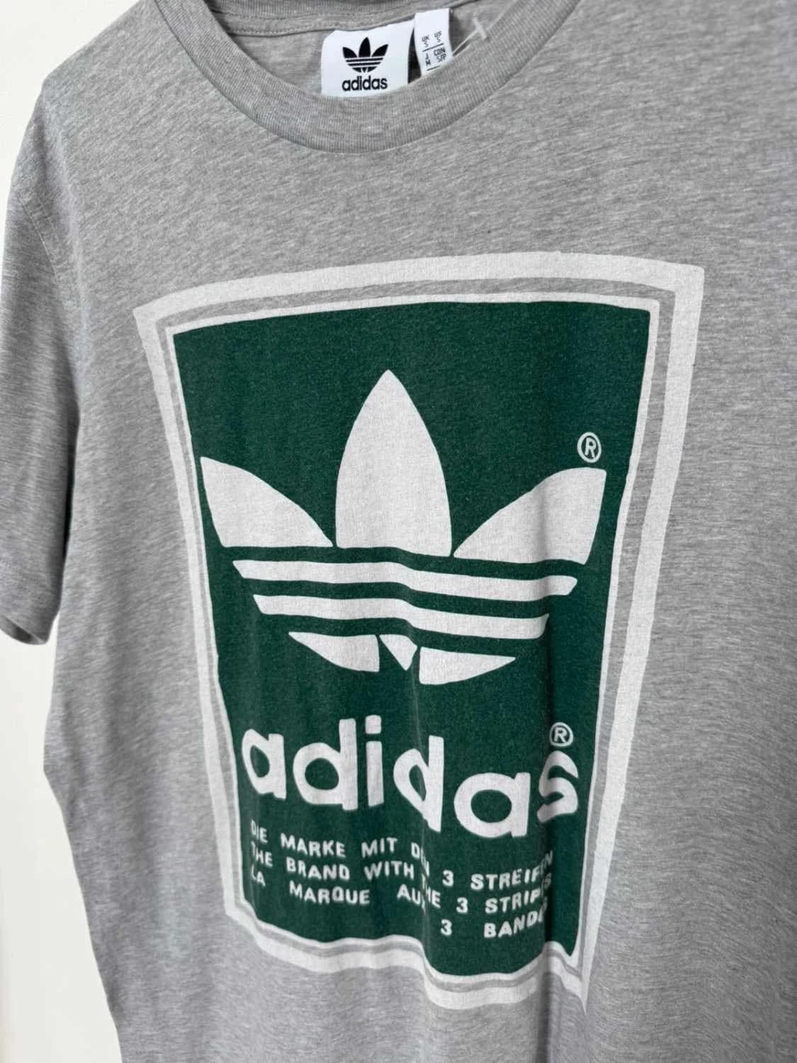 T-shirt Adidas Originals logo trefoil gris et vert taille S - FP2512195 - Photo 3/6