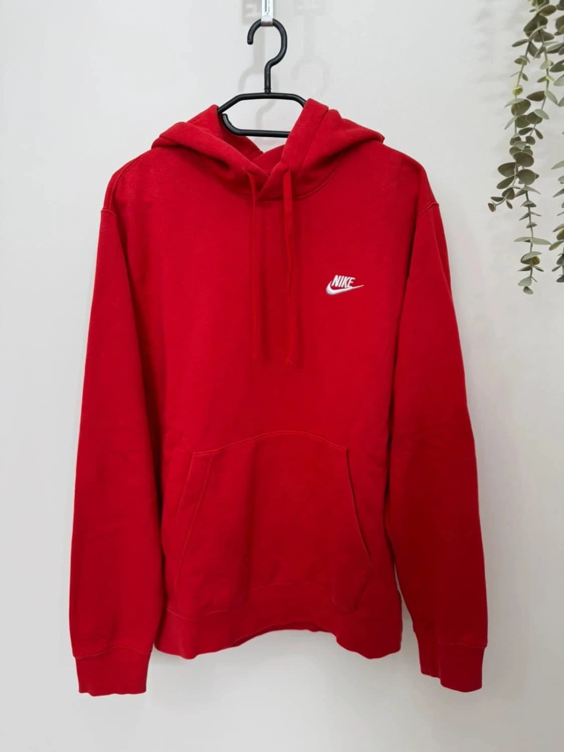 Sweat à capuche hoodie Nike rouge logo brodé taille M - FP251284 - Photo 2/8