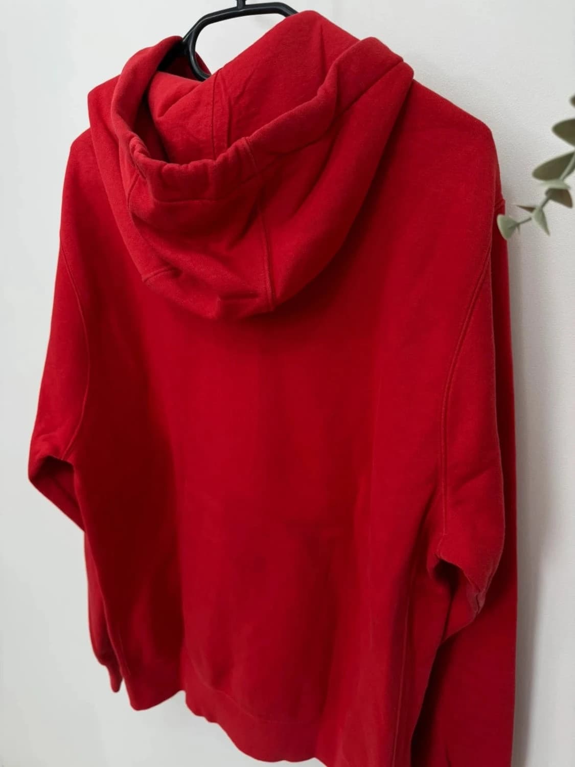 Sweat à capuche hoodie Nike rouge logo brodé taille M - FP251284 - Photo 7/8