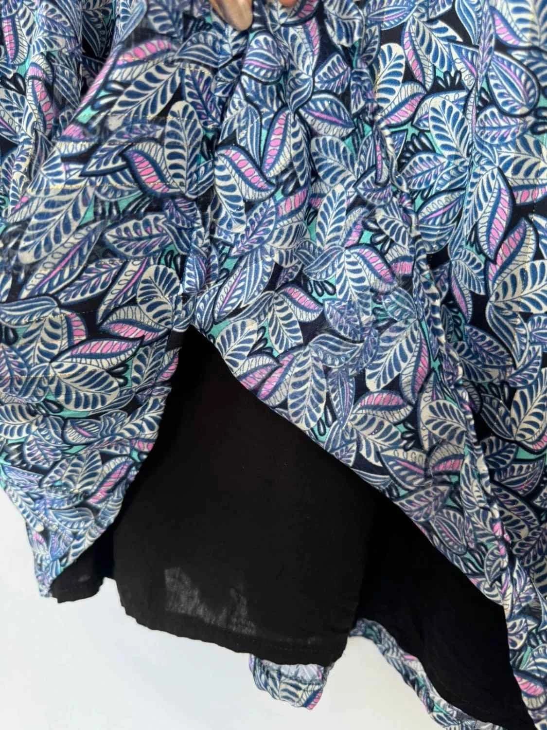 Robe bleue mi-longue Opullence cache-cœur taille L - Photo 5/8