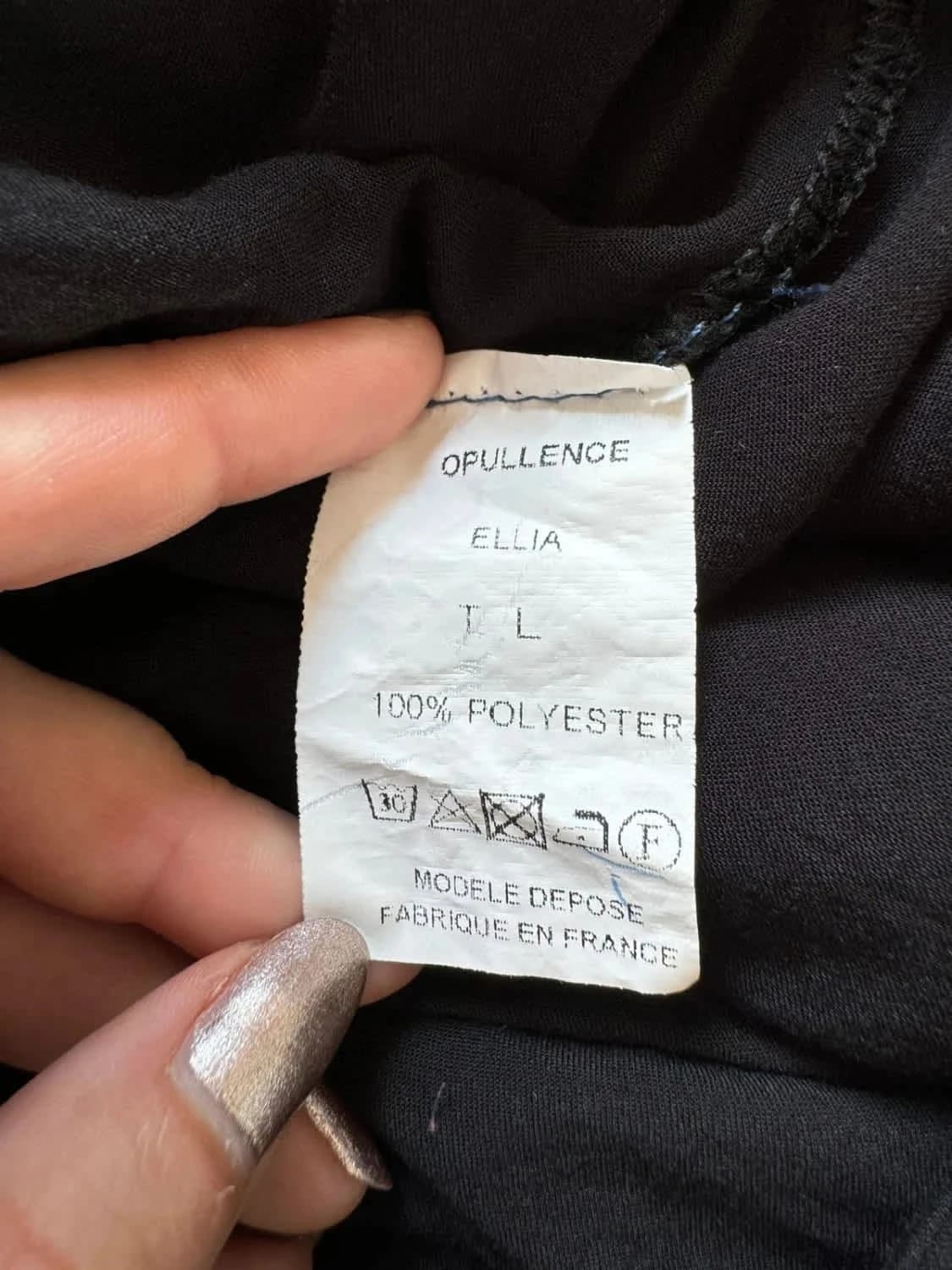 Robe bleue mi-longue Opullence cache-cœur taille L - Photo 8/8