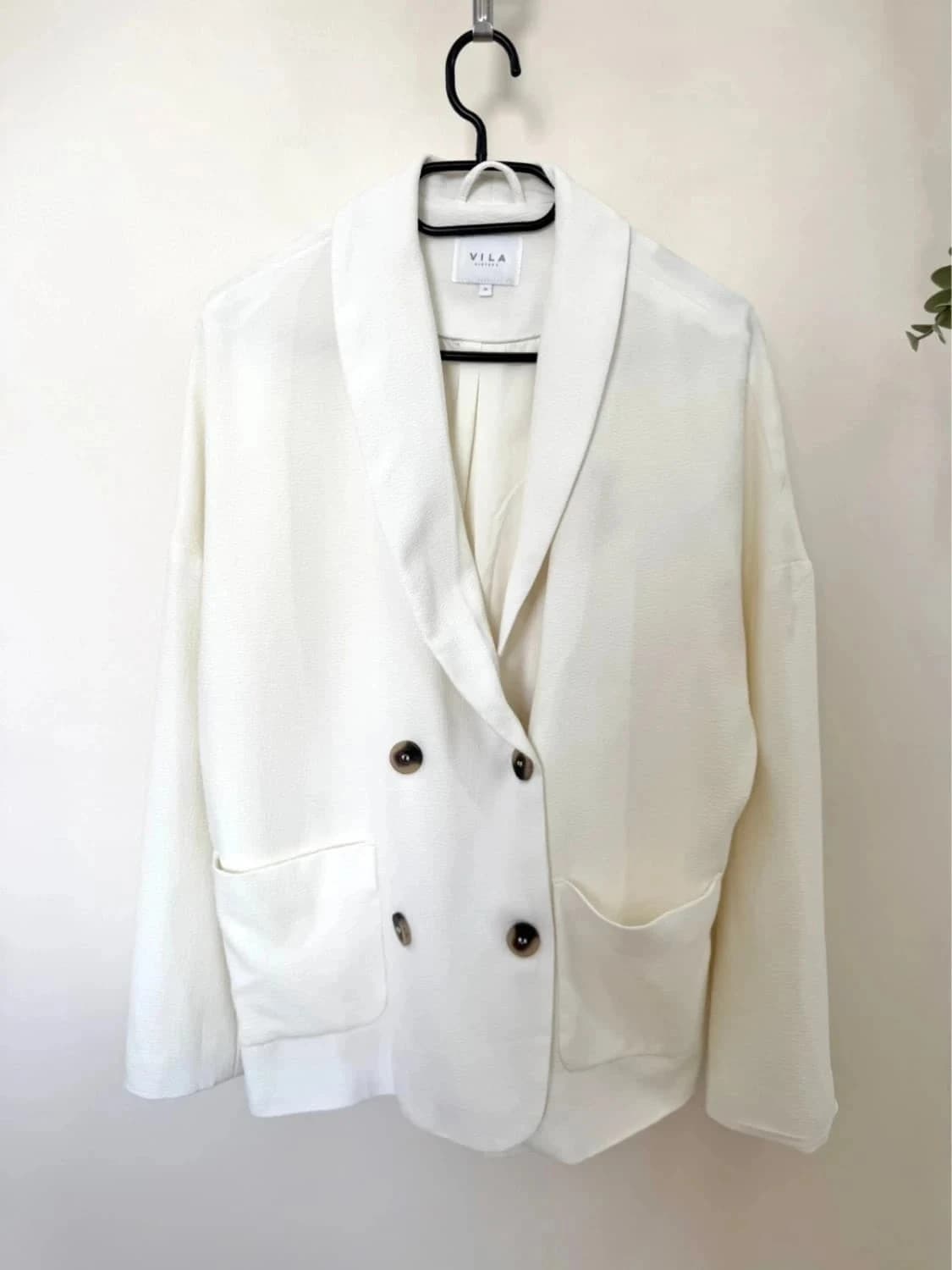 Veste blazer blanc Vila oversize taille 36 - Photo 2/8