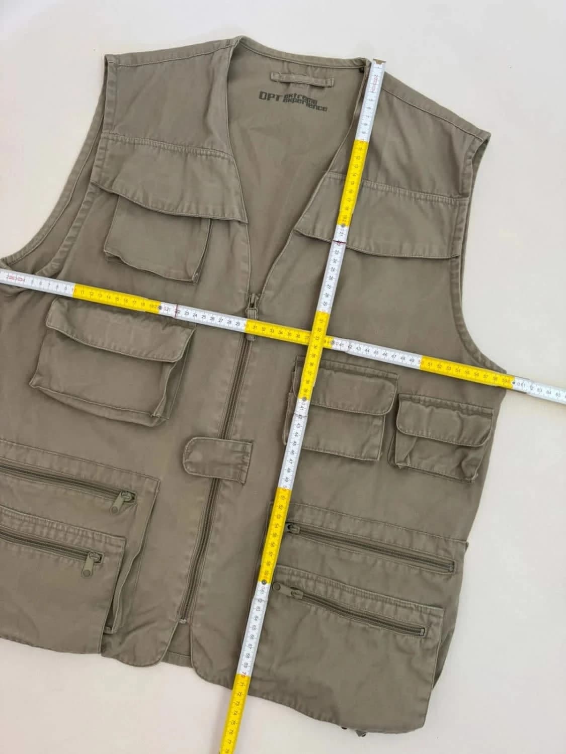 Gilet sans manches cargo multi-poches kaki taille XL - Photo 2/11