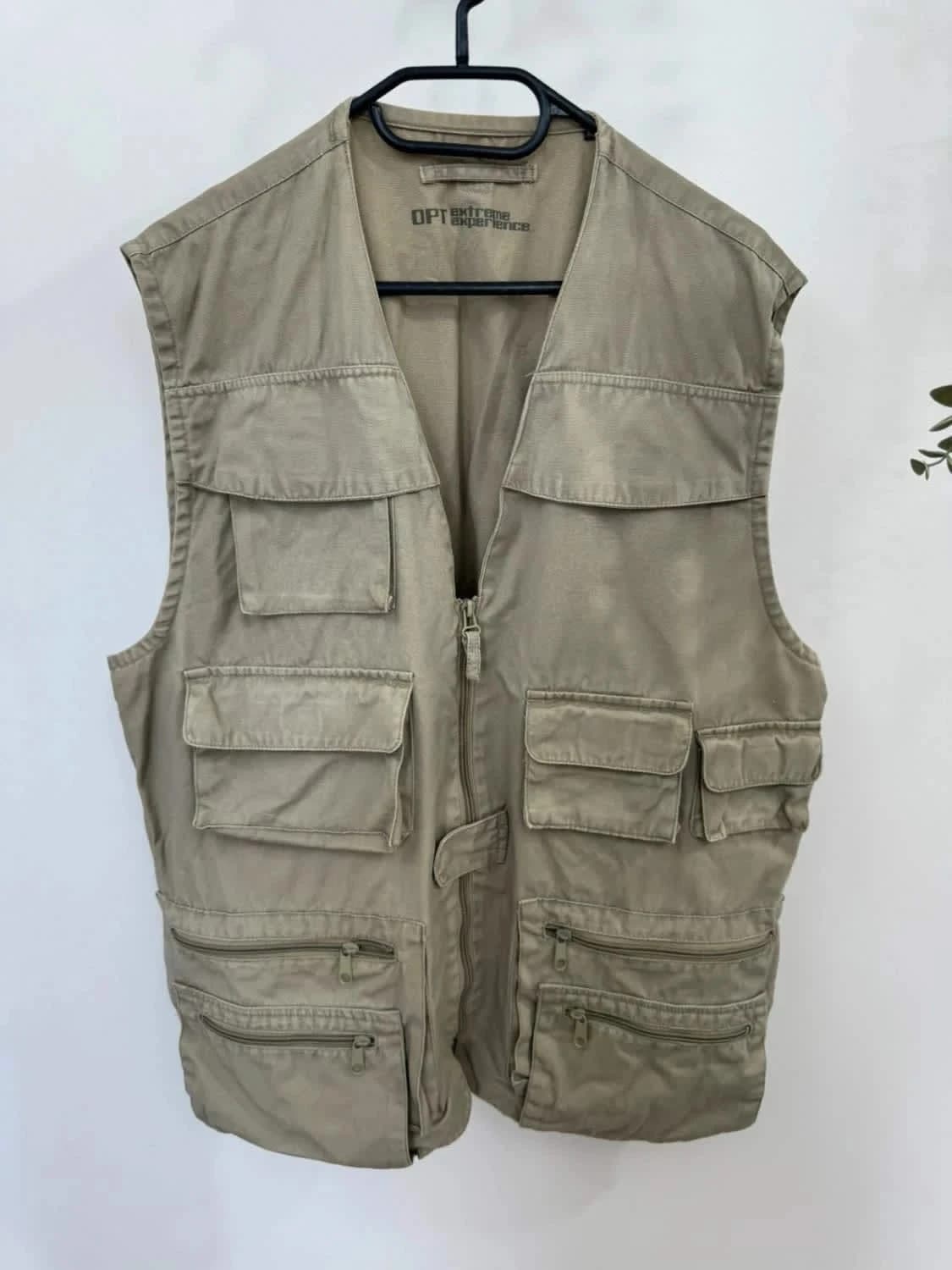 Gilet sans manches cargo multi-poches kaki taille XL - Photo 3/11