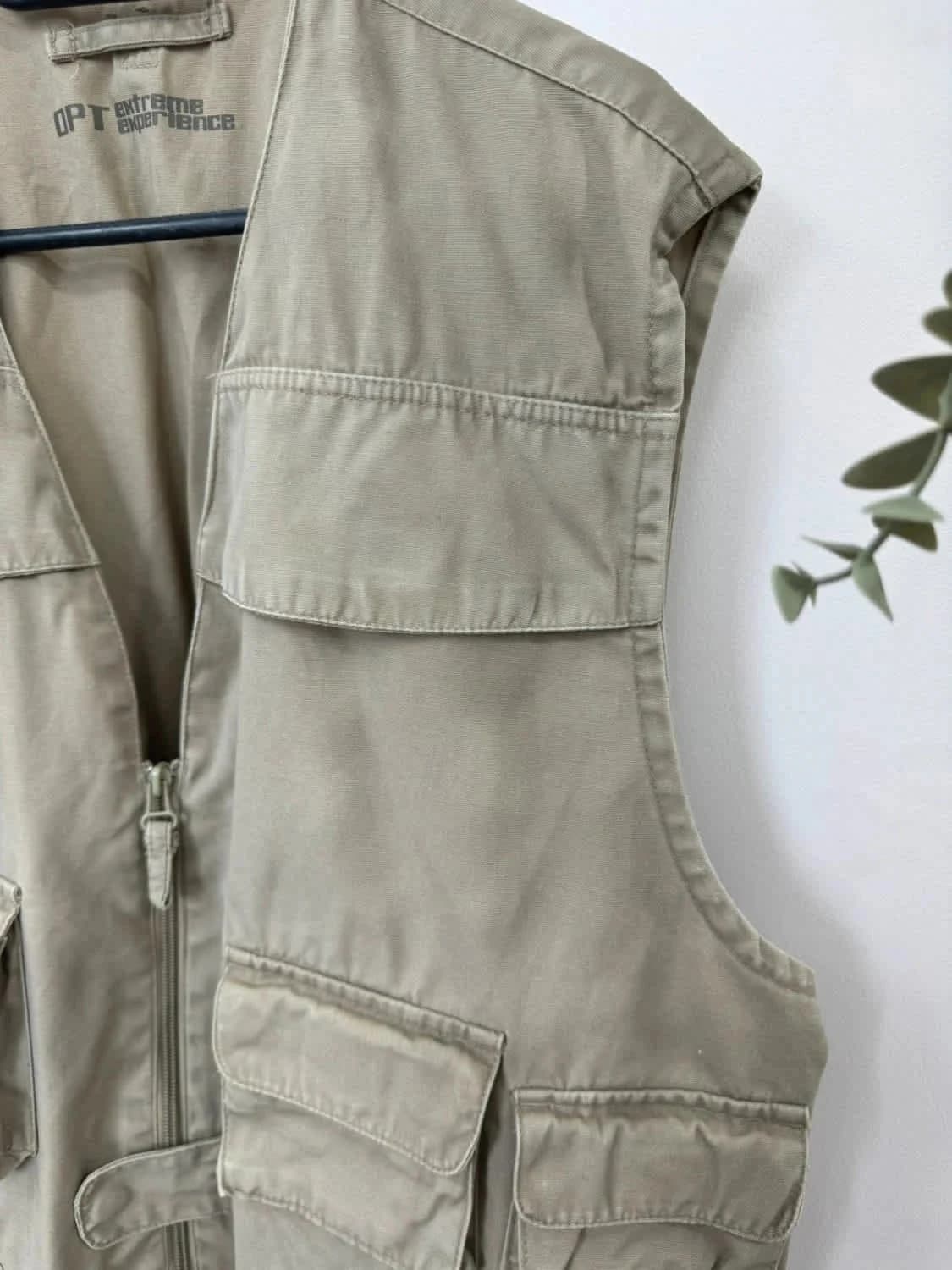 Gilet sans manches cargo multi-poches kaki taille XL - Photo 6/11