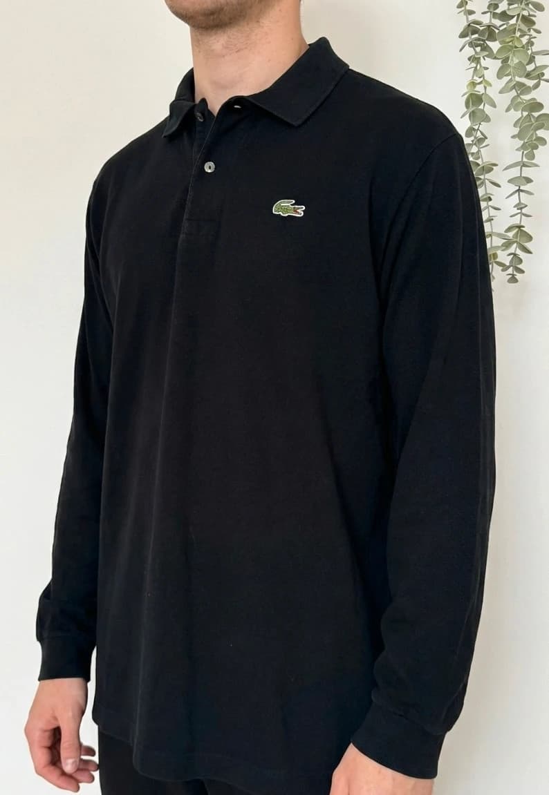 Polo manches longues Lacoste noir taille 6/XL - FP260215 - Photo 1/9