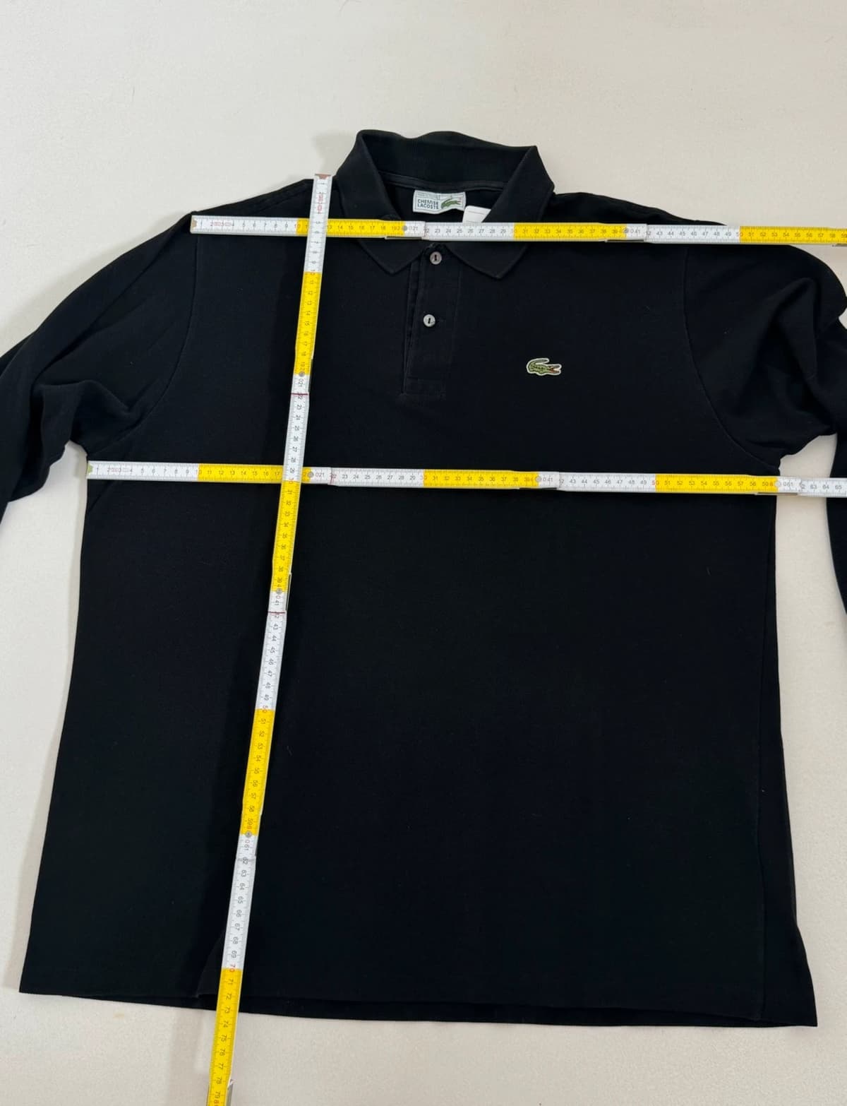 Polo manches longues Lacoste noir taille 6/XL - FP260215 - Photo 9/9