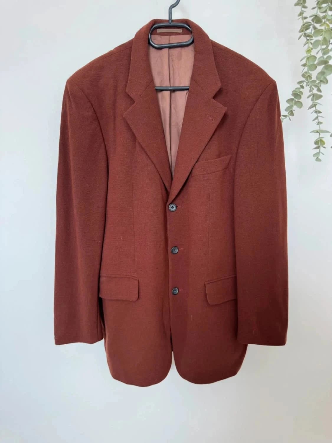Blazer en laine Hugo Boss marron taille 48/L - Photo 2/11