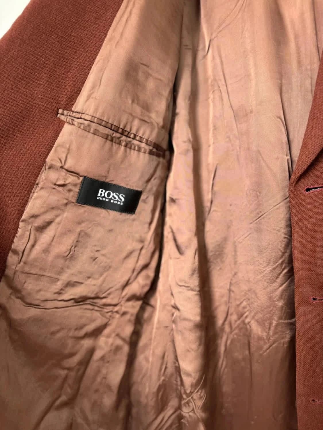 Blazer en laine Hugo Boss marron taille 48/L - Photo 5/11